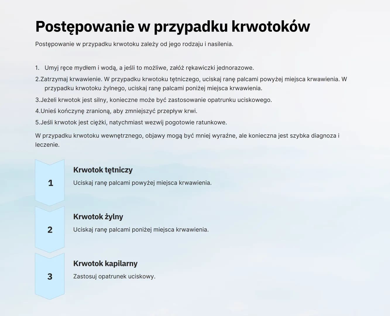 # Rany i krwotoki

wound

Biskey wound

Ta notatka poświęcona jest ronom i krwotokom, skupiając się na ich rodzajach, postępowaniu w przypad