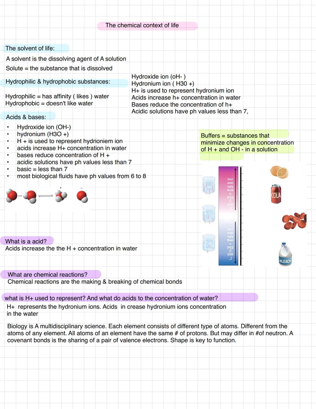 # The chemical context of life

## A chemical connection To biology:
Biology is science A multidisciplinary science
Living organisms are sub