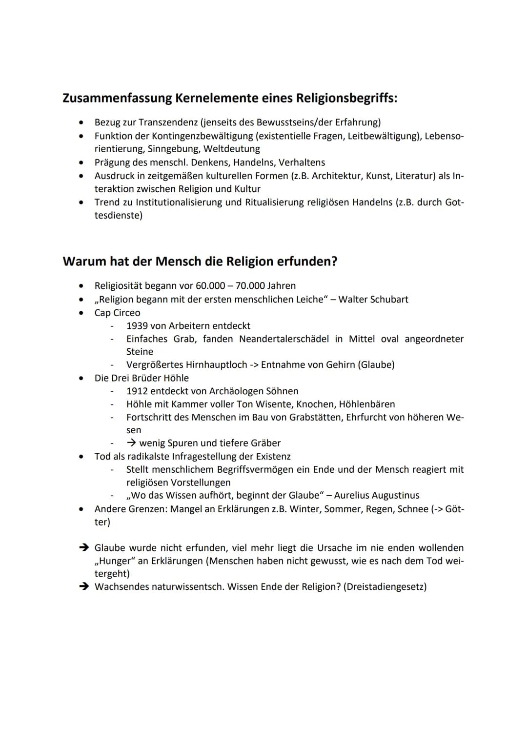 Reli Klausur 11/1

# 1 Religion

## Definition Brockhaus:
Religion ist das (an Gott) gebunden sein, doch auch die gewissenhafte Beachtung de