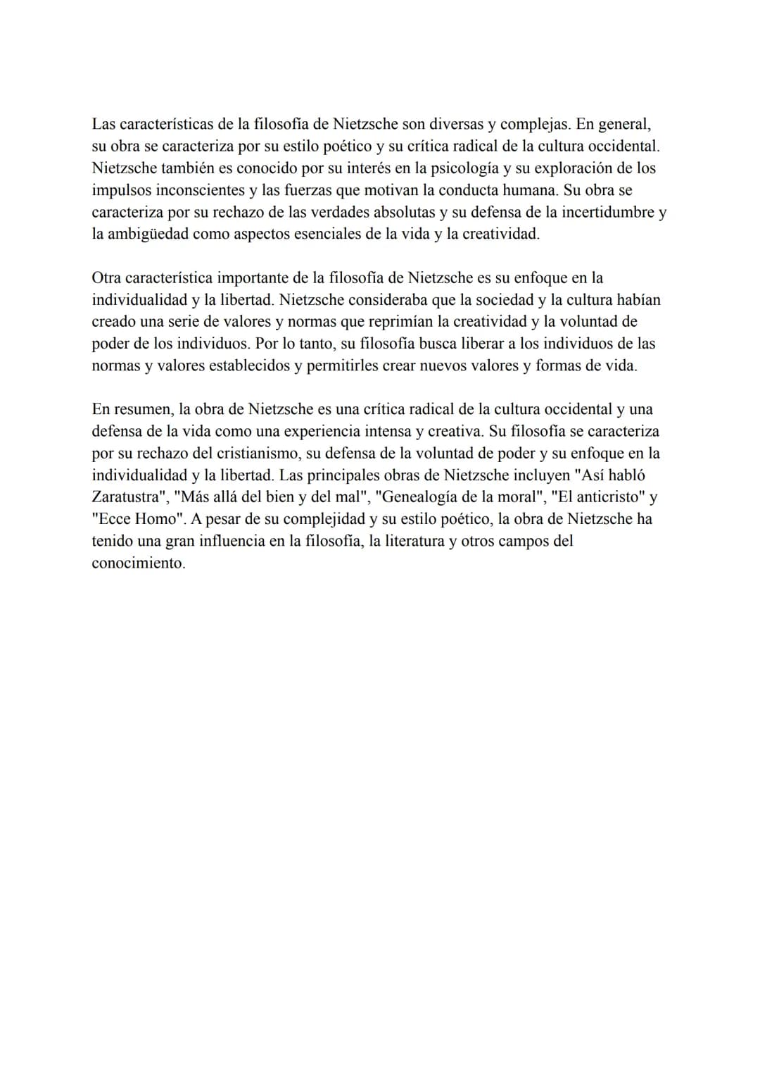 # FRIEDRICH NIETZSCHE

Friedrich Nietzsche (1844-1900) es uno de los filósofos más influyentes del siglo
XIX, y su obra ha tenido una gran i