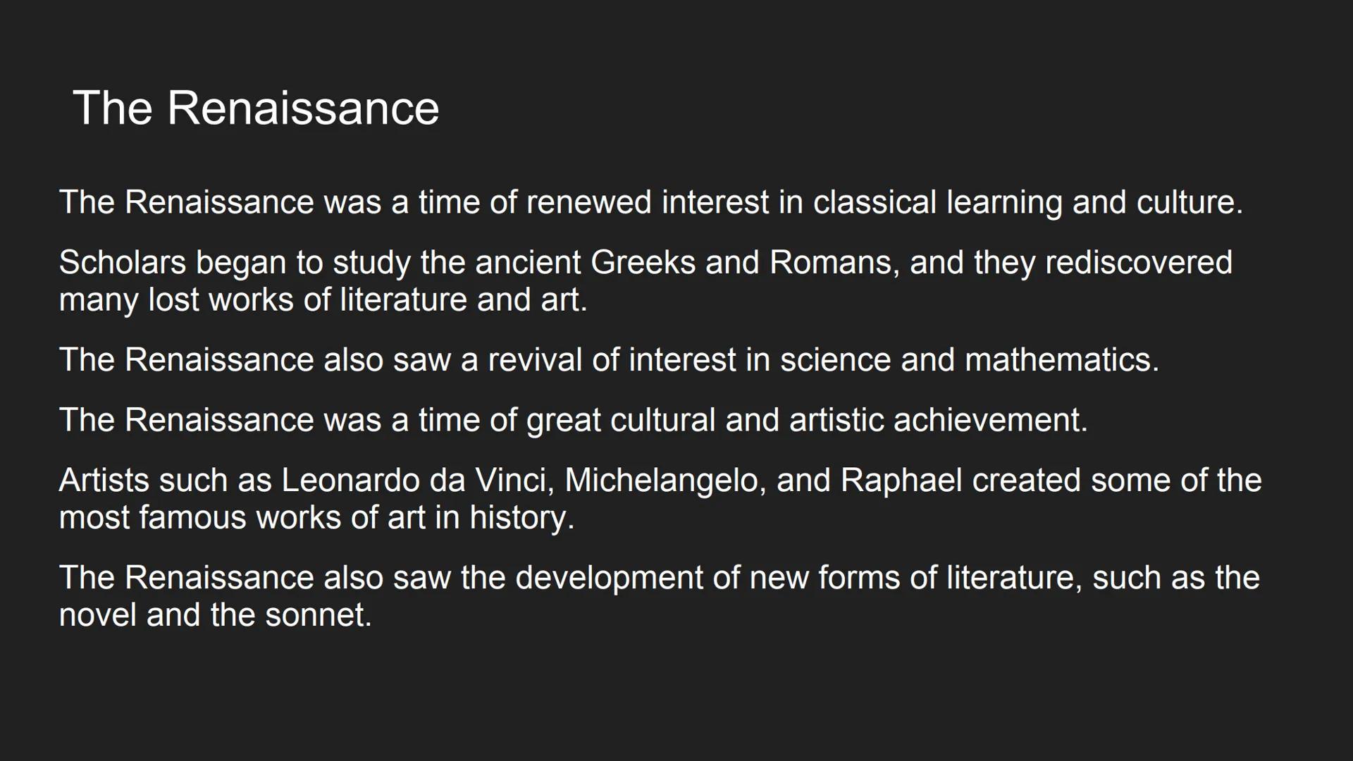 # The Medieval and
# Renaissance Periods # Introduction

The Medieval period lasted from the fall of the Roman Empire in the 5th century to
