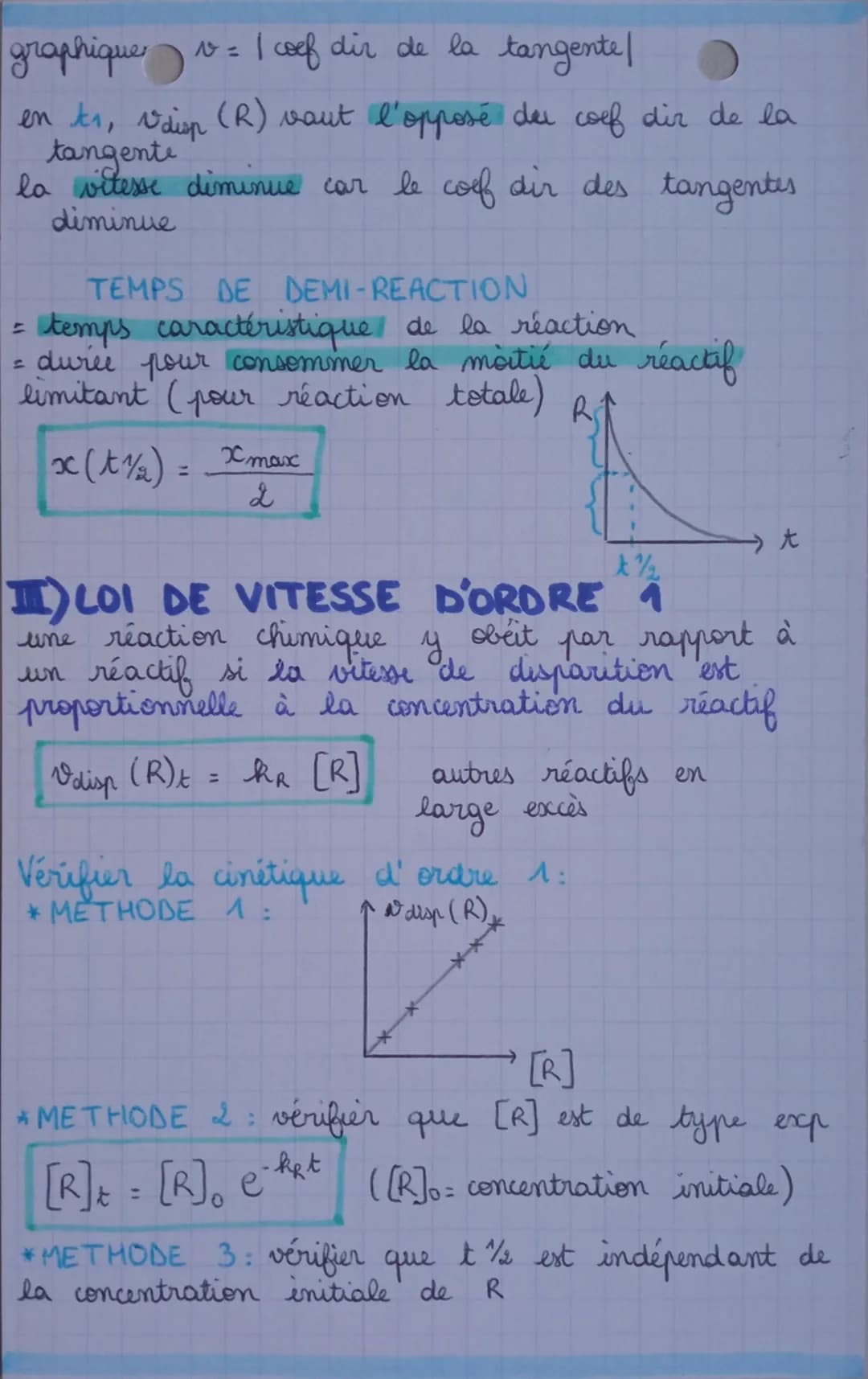 PC7A
EVOLUTION TEMPORELLE
d'un système chimique

I) FACTEURS CINÉTIQUES
REACTIONS LENTES
* réaction rapide : semble terminée dès que les
réa