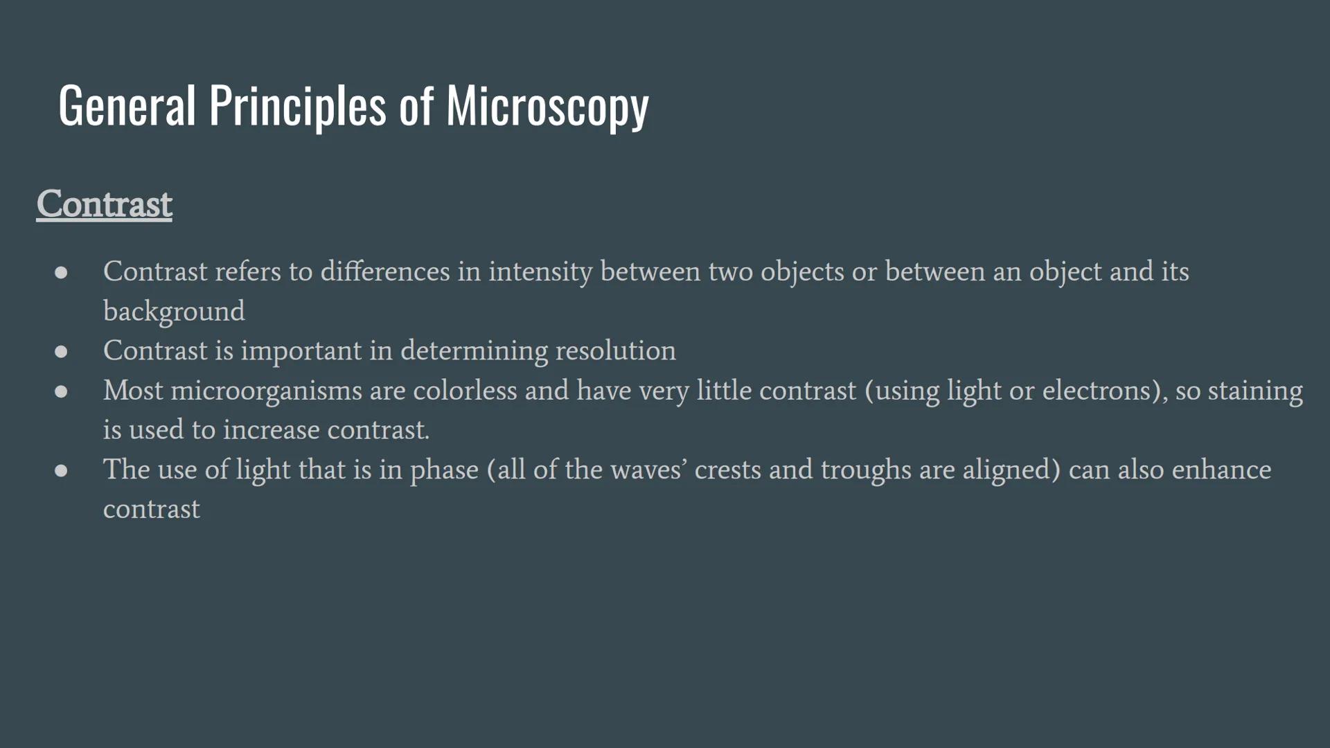 # Chapter 4: Microscopy, Staining, and Classification

... # Units of Measurement

Since microorganisms are small, and a unit of measure is 