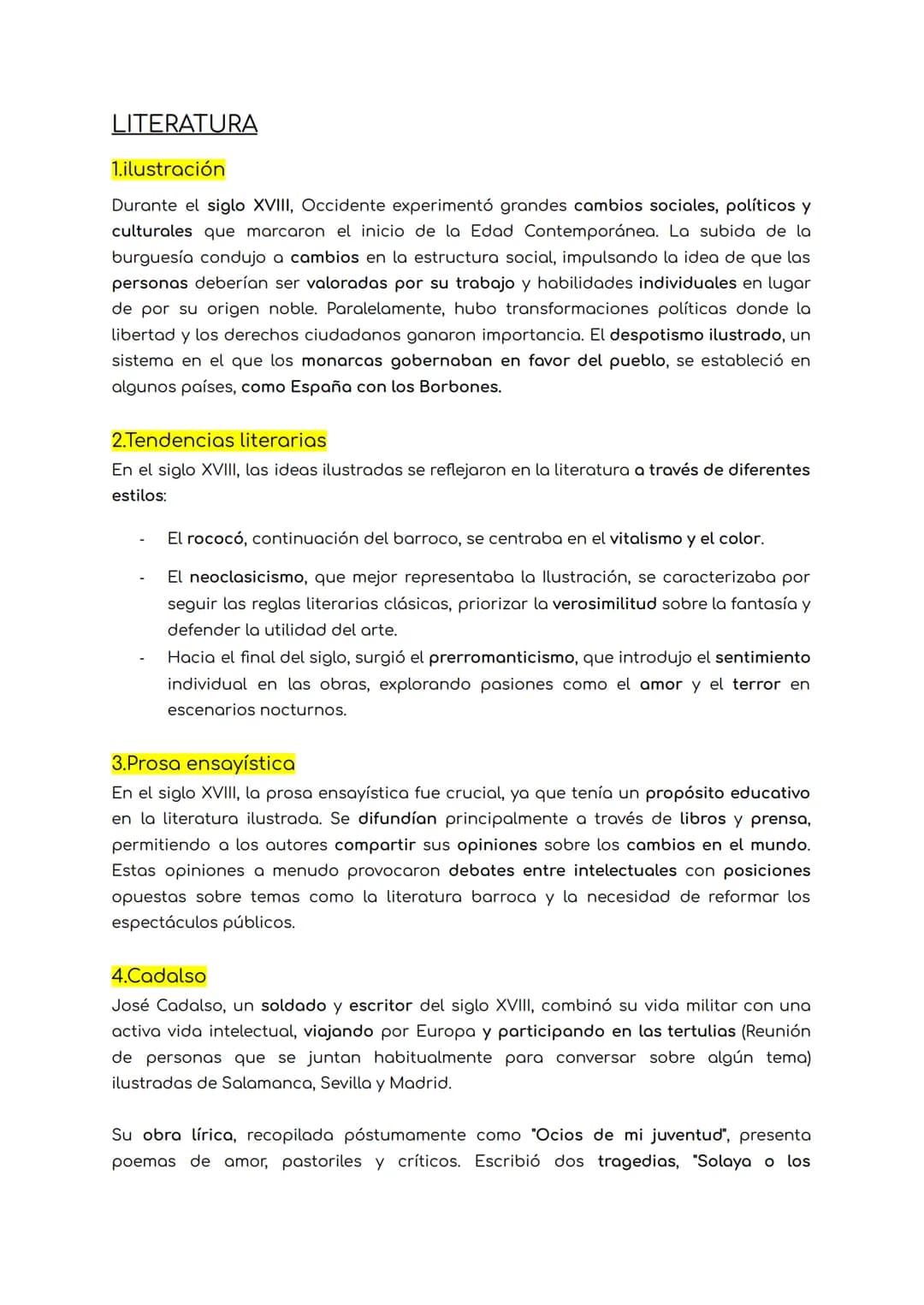 # LITERATURA

1.ilustración

Durante el siglo XVIII, Occidente experimentó grandes cambios sociales, políticos y
culturales que marcaron el 