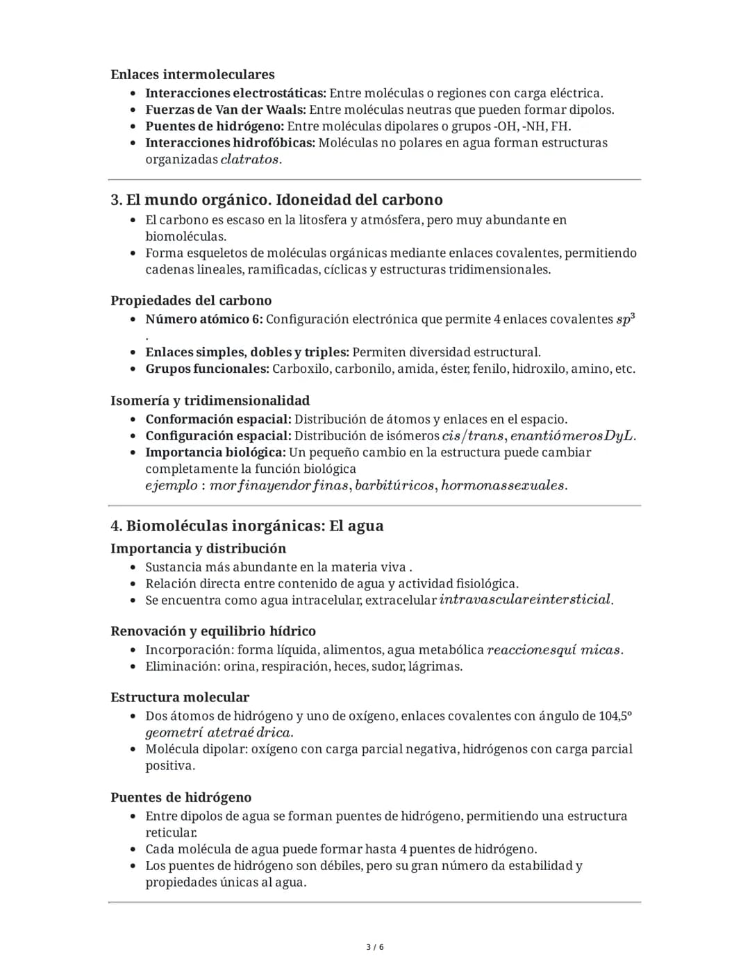 # Tema 1. Bioelementos y Biomoléculas: Agua y Sales Minerales
Bloque A. BIOQUÍMICA - 2º Bachillerato

1. Características de los seres vivos
