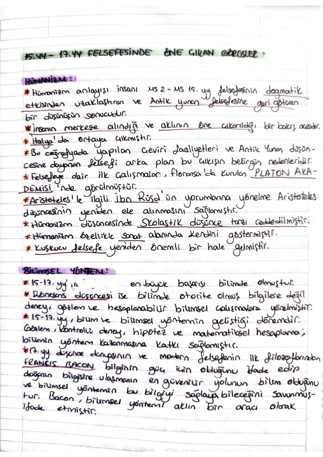 15.44-17.44 FELSEFESİNDE ÖNE GIKAN GÖRÜSLER

HÜMANIZM
* Hümanizm anlayışı insanı MS2 - MS 15. yy felsefesinin dogmatik
etkisinden uzaklaştır