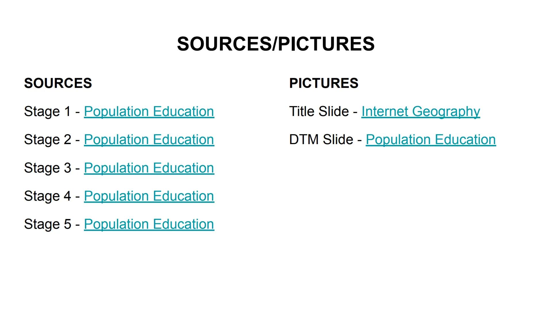 1
2
3
4
5
40
30
20-
FOT
0
DEMOGRAPHIC
TRANSITION MODEL
THE FIVE STAGES
65
age
male
female
15 Stage 1
High stationary
Stage 2
Early expanding