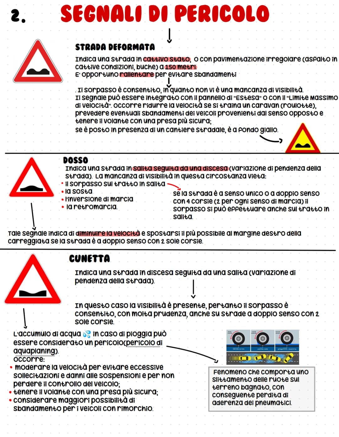 
<h2>Strada deformata</h2>
<p>Questo segnale indica una strada in cattivo stato, con pavimentazione irregolare, buche o altre imperfezioni, 