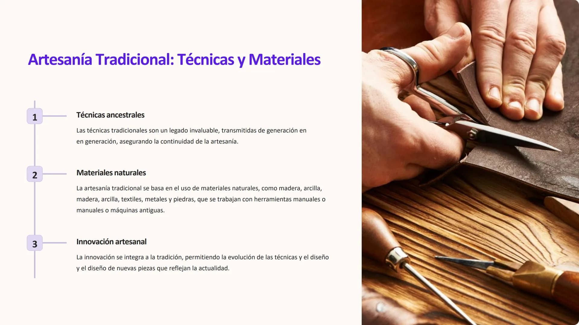 # Patrimonio Cultural y
Artesanía

El patrimonio cultural y artesanal es un reflejo de la historia, las
tradiciones y la identidad de un pue