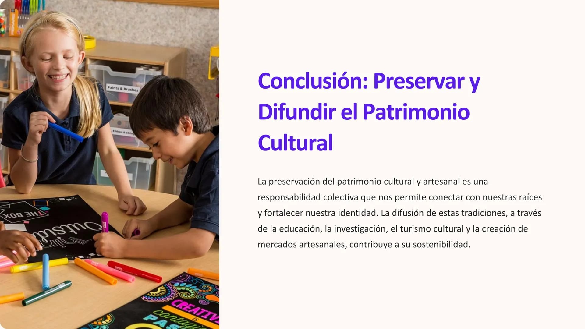 # Patrimonio Cultural y
Artesanía

El patrimonio cultural y artesanal es un reflejo de la historia, las
tradiciones y la identidad de un pue