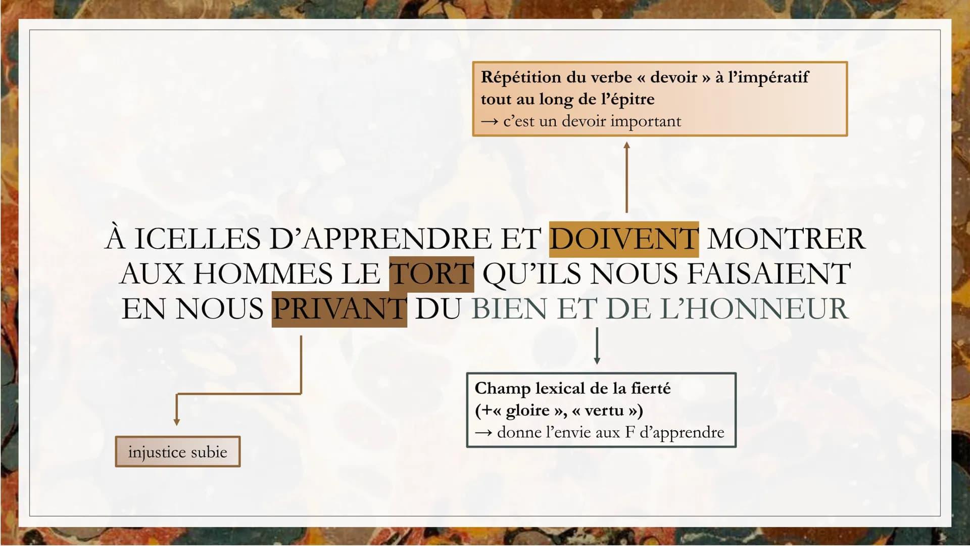 # ÉPITRE

DICATOIRE À

MADEMOISELLE

CLÉMENCE DE

BOURGES

Auteur: Louise Labé

Date: 1555

Mouvement littéraire :
Humanisme

Parcours: Ecri