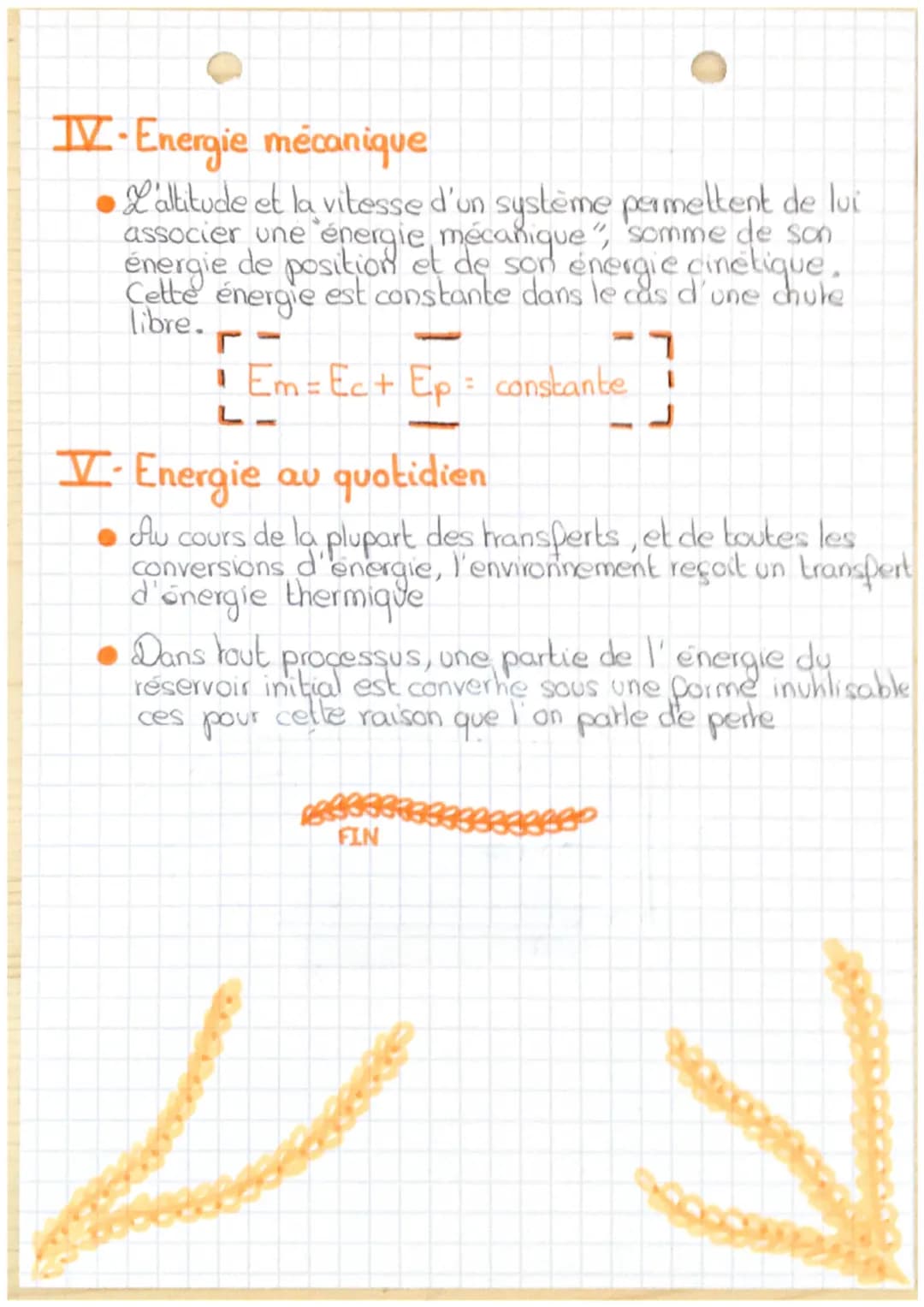 # Energie
au cours d'un mouvement

I-Definition

(Ec): énergie cinétique: Porme d'énergie que possède tout
dorps en mouvement du fait de sa 