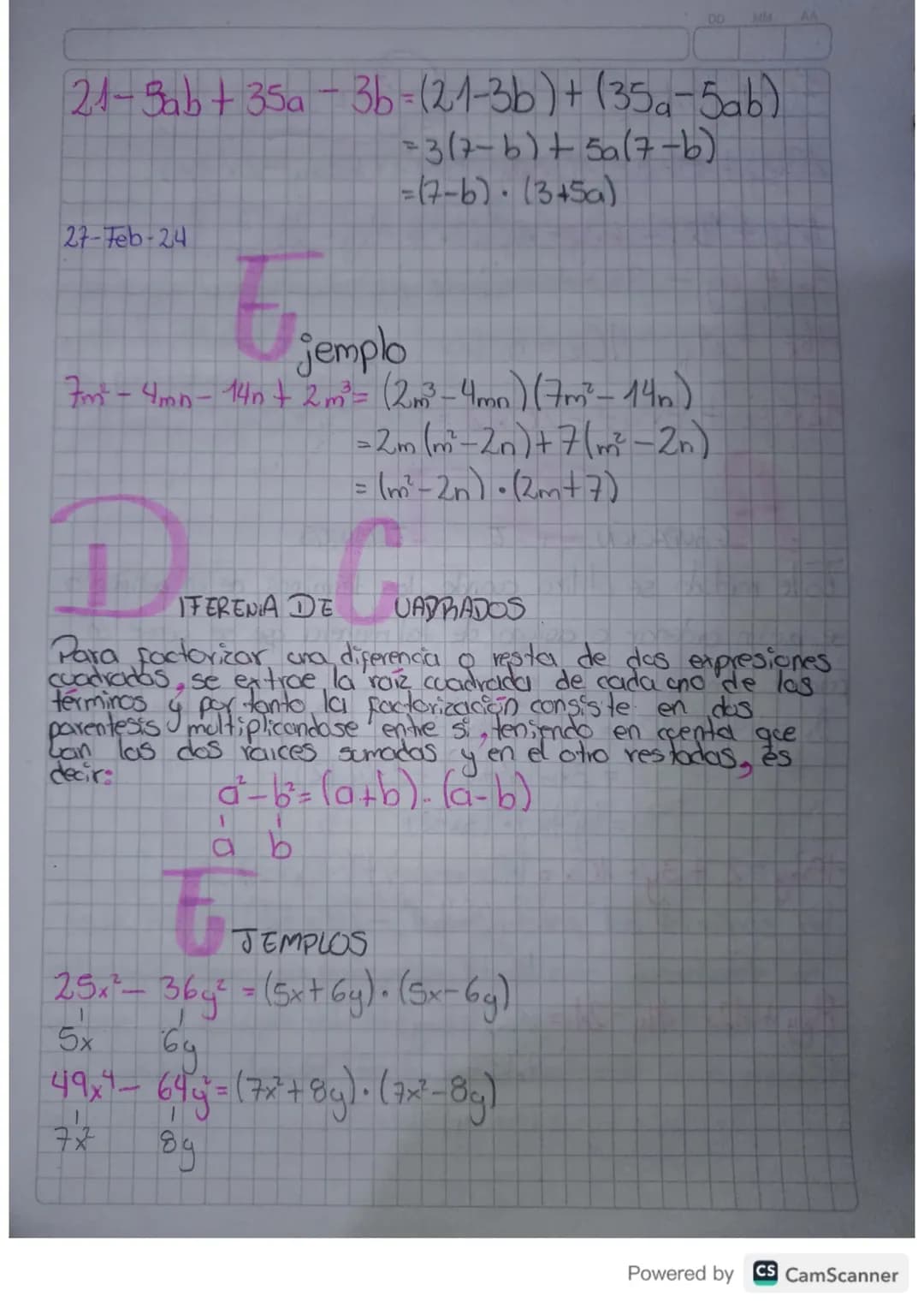 = 11-8
= 88

n. $\frac{\sqrt{49}}{\sqrt{81}} = \frac{\sqrt{49}}{\sqrt{81}} = \frac{7}{9}$

Expresiones Algebraicos

Una expresión algebraica