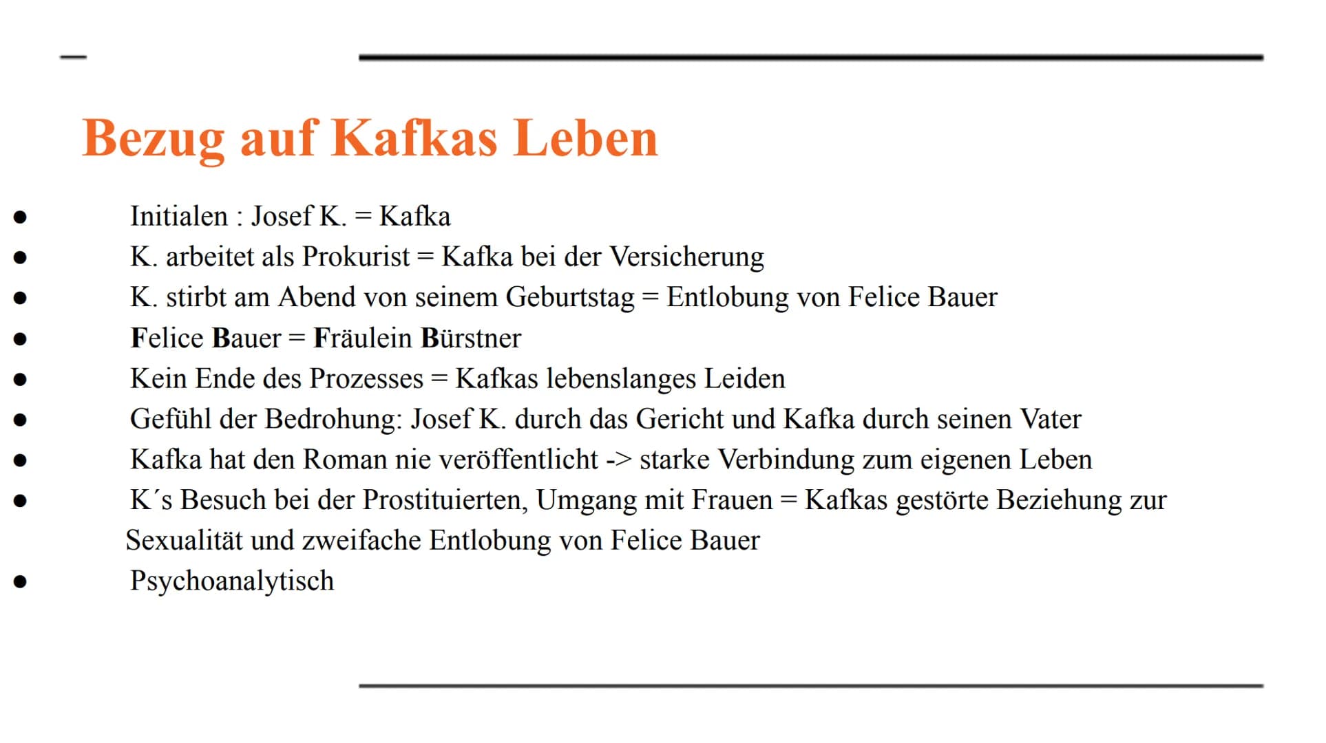# Der Prozess

DER PROCESS

NACH FRANZ KAFKA

KAFKA - WORTELIER - MAIRWITZ Allgemeines

Autor: Franz Kafka
Titel: Der Process/ Prozess/Proce