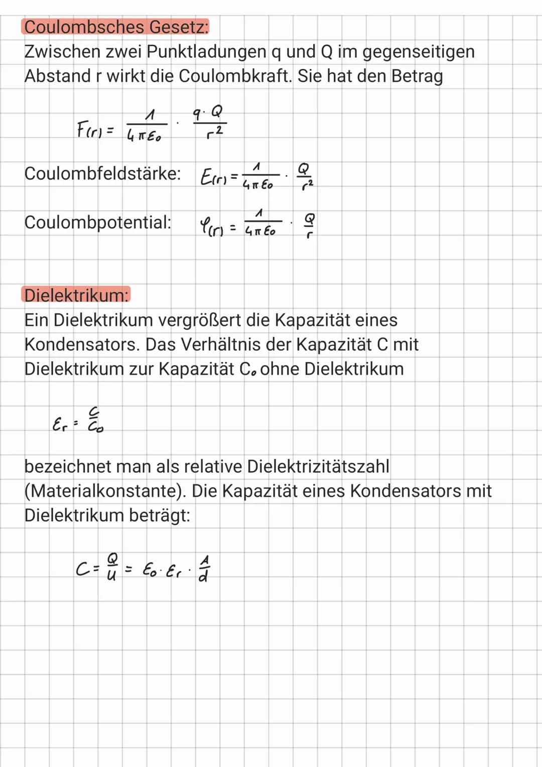 # Elektrisches Feld
Eigenschaften Feldlinien:
- Feldlinien laufen von + nach - und haben einen Anfang
und ein Ende
- Feldlinien kreuzen und 