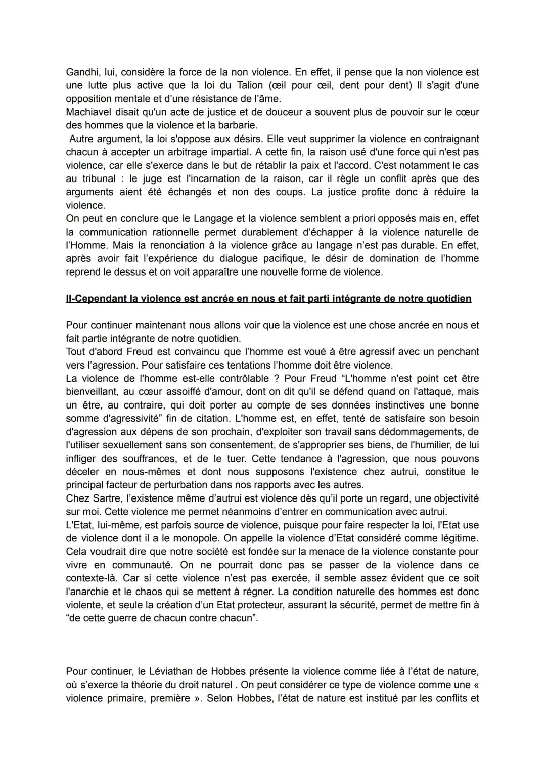 # Peut-on mettre fin à la violence ?

La violence est l'idée de faire usage de la force par une personne ou un groupe de
personnes pour soum