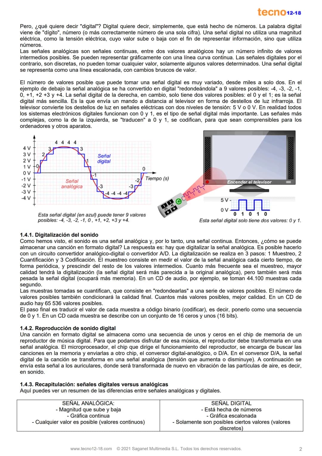 # Electrónica digital

Versión 2.0

Índice:

1. Introducción a la electrónica digital 1
2. Puertas lógicas 5
3. Ejemplos de puertas lógicas 
