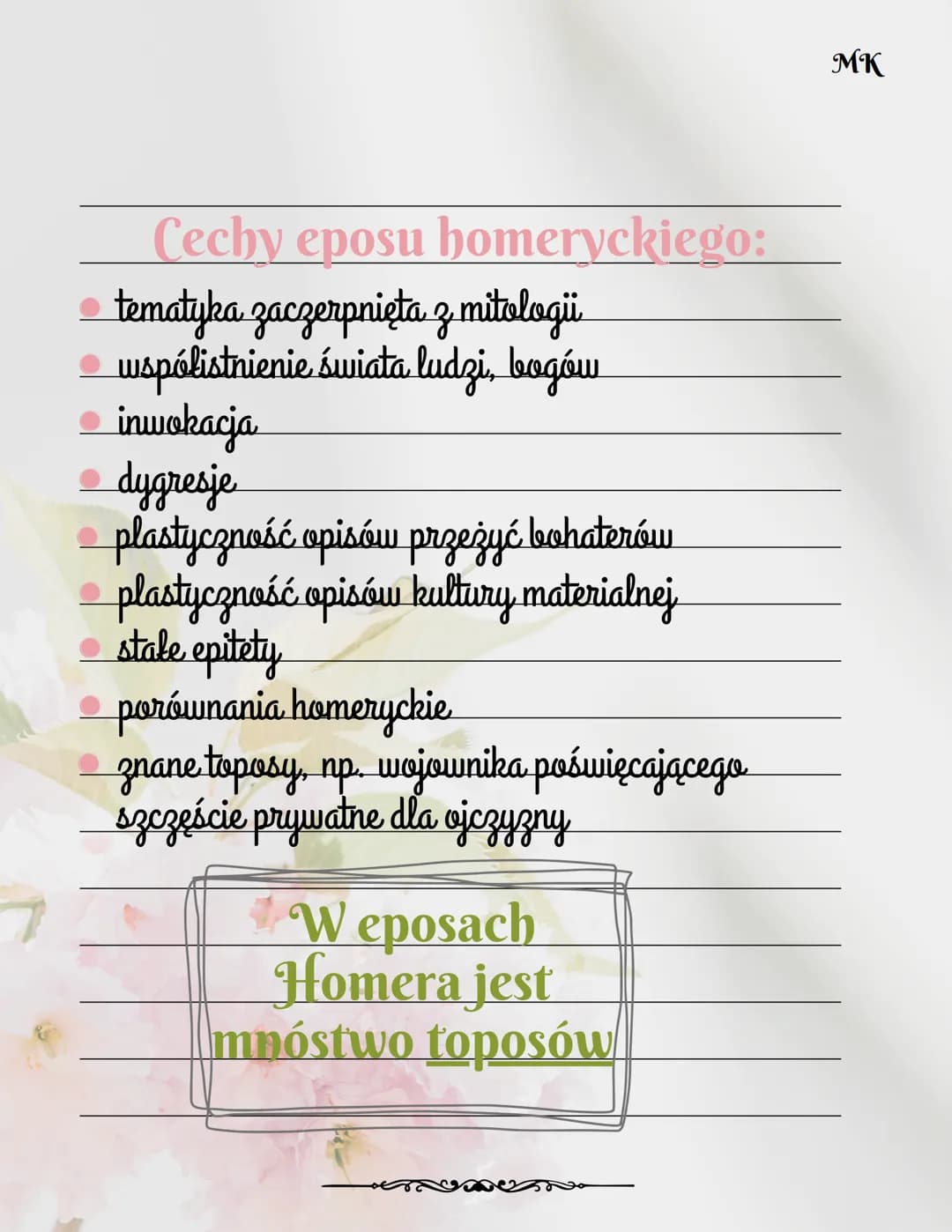 # WALKA I WOJNA W
ILIADZIE

Iliada opisuje całą wojnę trojańską (opis co się
stało pod koniec wojny)

Ilian *epopeja- starożytny epos*

MK

