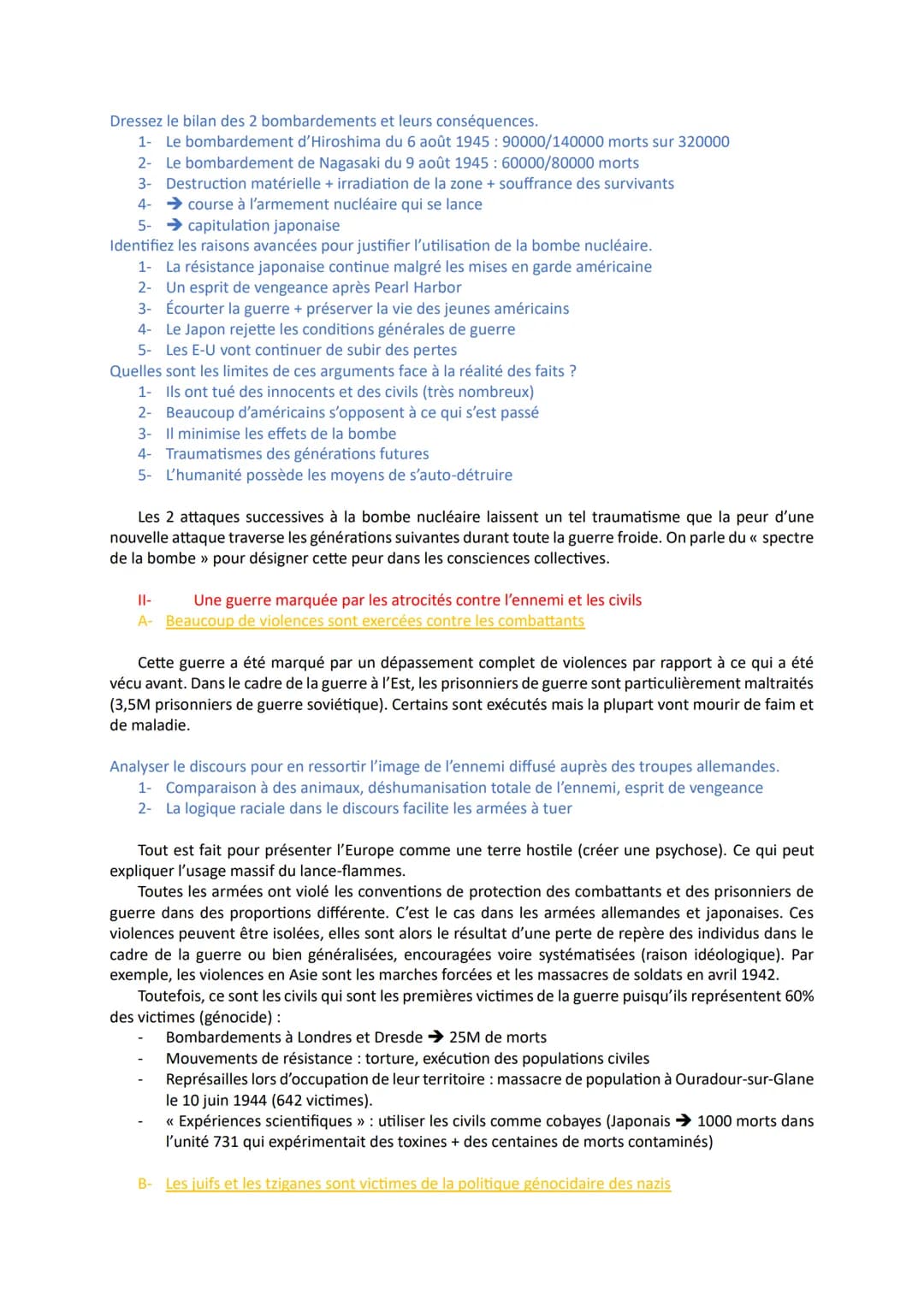 Thème 1- Fragilités des démocraties, totalitarismes et Seconde Guerre mondiale (1929-1945)
Chapitre 3 - La Seconde Guerre mondiale

Le 1er s