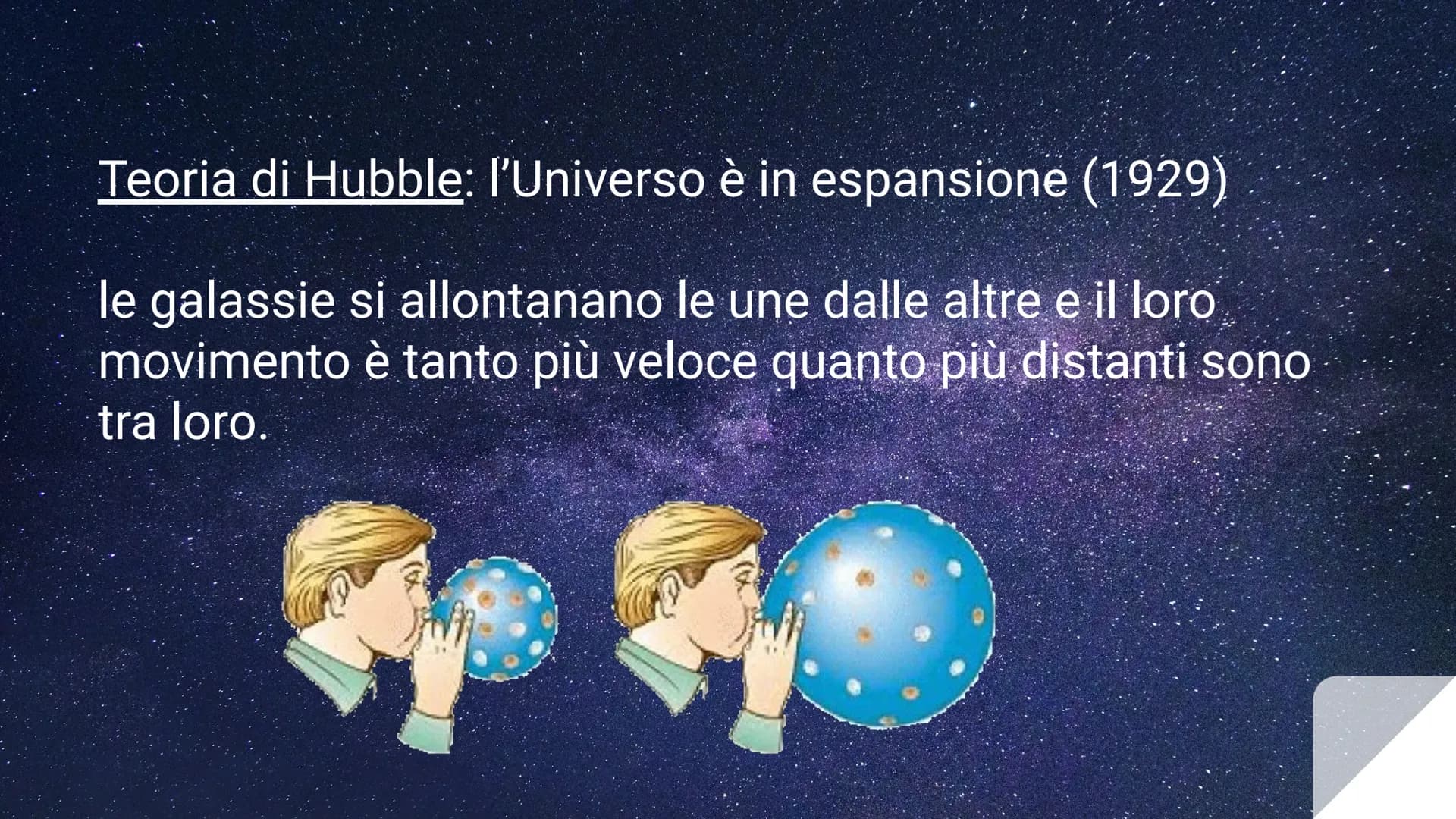 # ORIGINE
# DELL'UNIVERSO Universo:

Insieme dei corpi celesti (stelle, galassie,
pianeti, materia, energia) che circonda la Terra.

Solo un