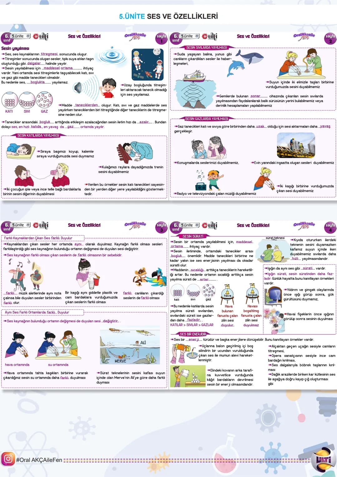 # 2025 BURSLULUK
## FEN BİLİMLERİ

# 6.
## SINIF

ORAL AKÇA'NIN NOTLARI İLE

# SON
# TEKRAR

ÇıTı
YAYINLARI 6. Lünite

1.ÜNİTE GÜNEŞ SİSTEMİ