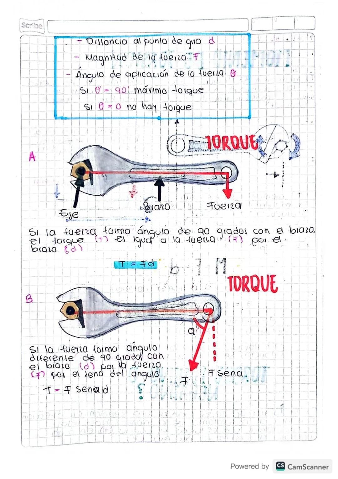 Scribe
Marzo 16 2024
MOMENIO DE TORSION
El momento de torsión, torque o momento de una fuerza
es la capacidad de una fuerza calla provocar u