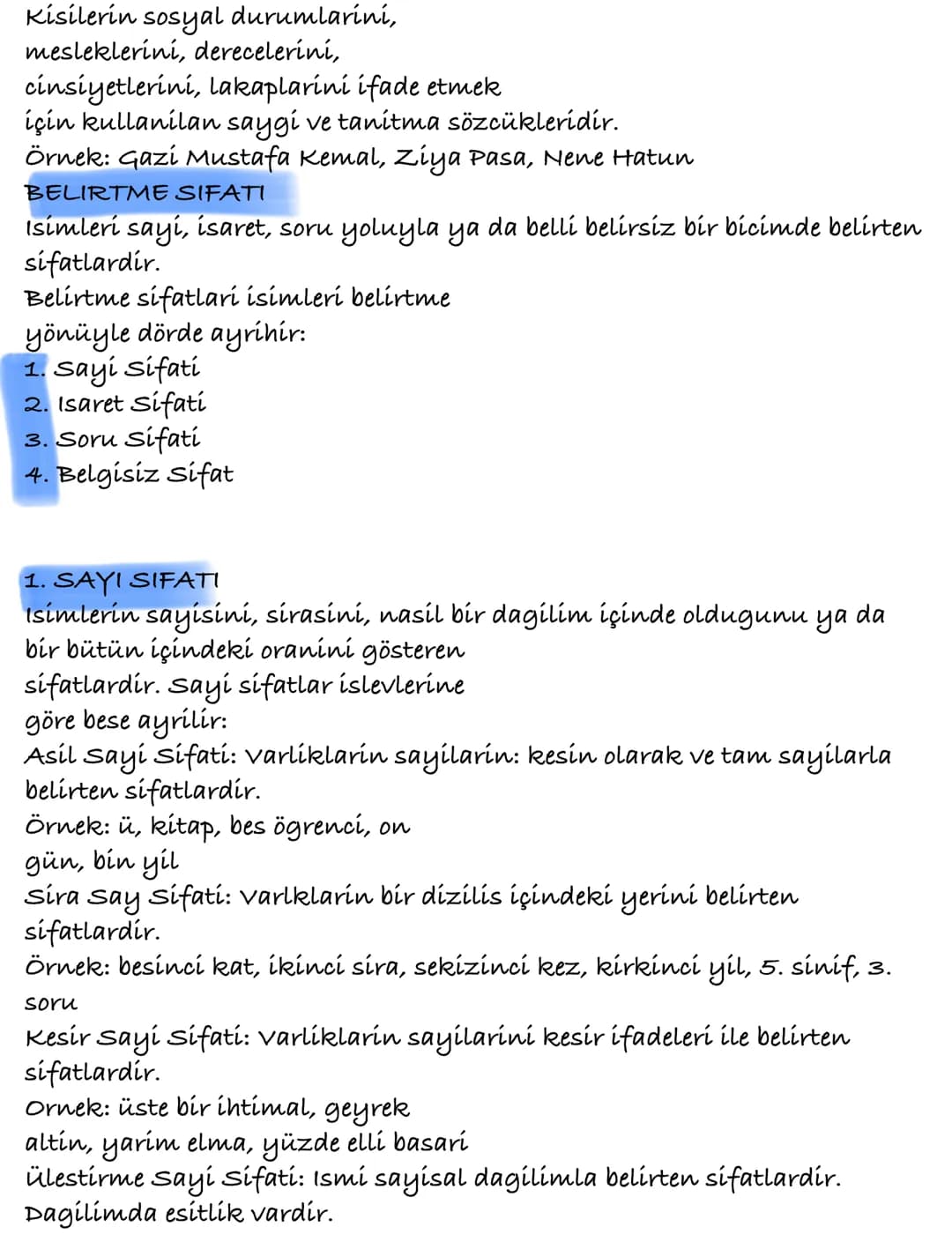 # Sıfatlar

Niteleme Sıfatlarm

Belistme Sifatlar

Sayı Sifati

Gisared Sifate

Soru Sifate

Belgisco Sifat

varliklar
niteleyen ya da belir