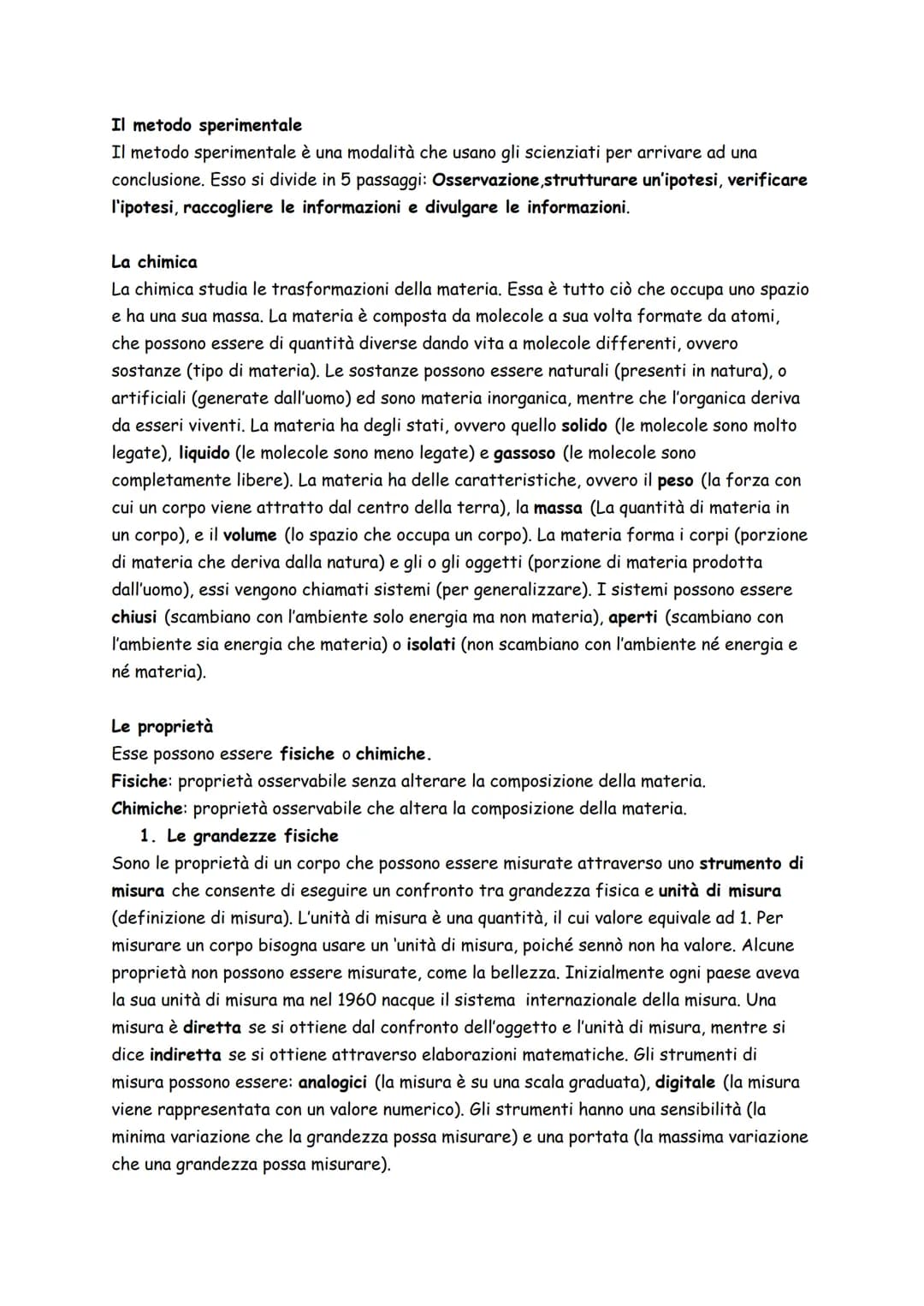 # Il metodo sperimentale

Il metodo sperimentale è una modalità che usano gli scienziati per arrivare ad una
conclusione. Esso si divide in 