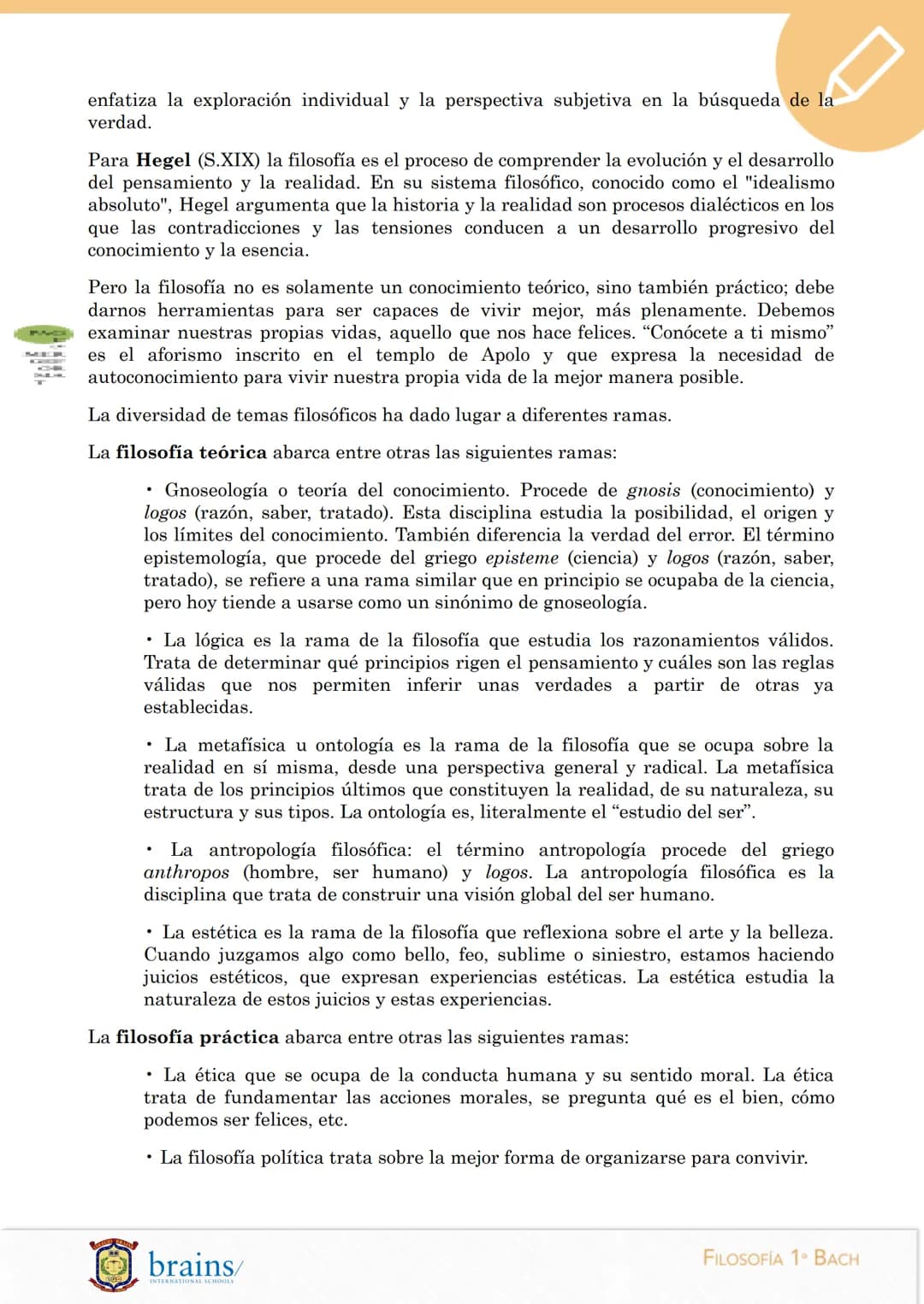 # FILOSOFÍA

1ºBachillerato

Brains 2023/24

BLOQUE I. La filosofía y el ser humano

Tema 1. La reflexión filosófica

1. El origen de la ref
