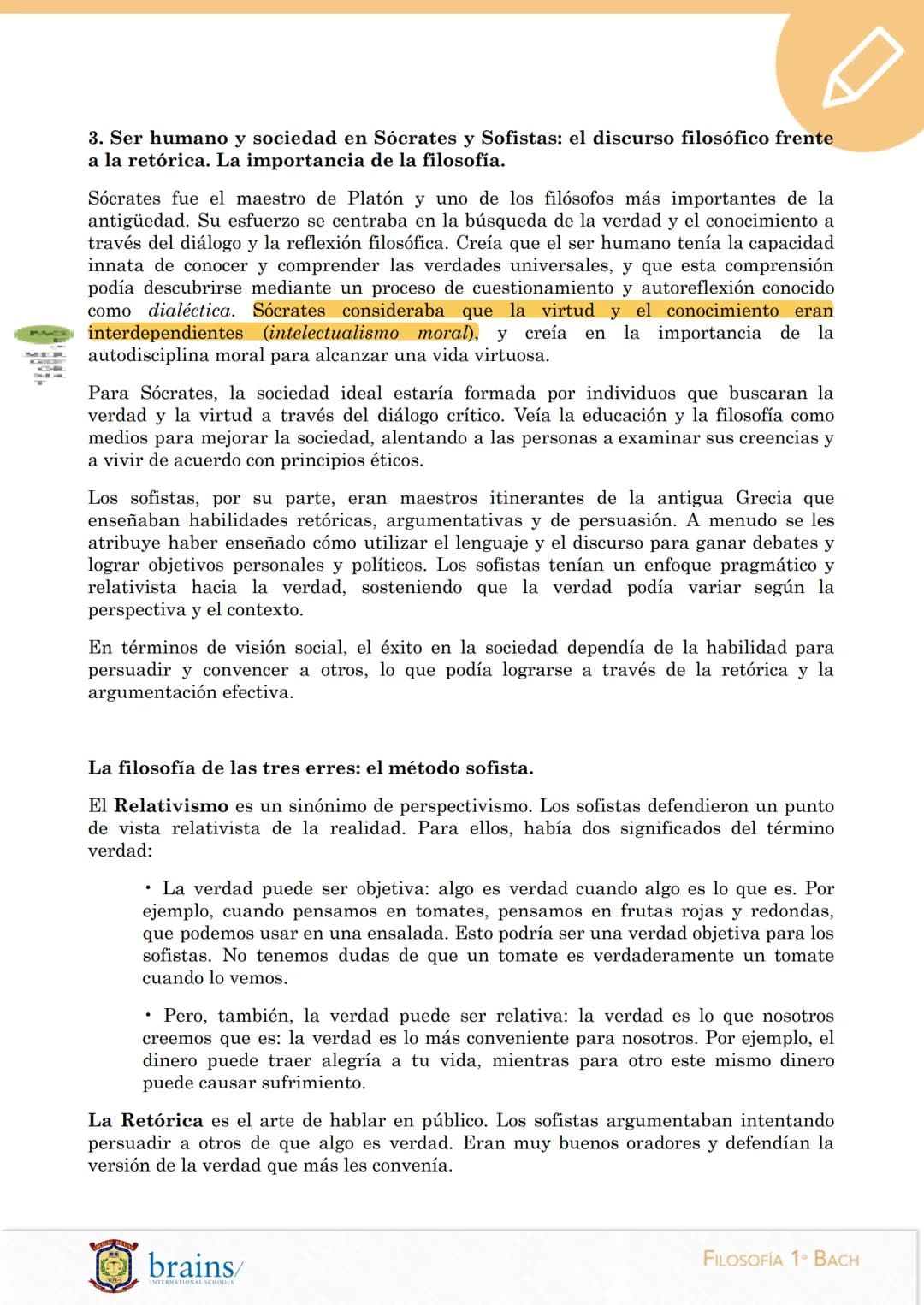 # FILOSOFÍA

1ºBachillerato

Brains 2023/24

BLOQUE I. La filosofía y el ser humano

Tema 1. La reflexión filosófica

1. El origen de la ref