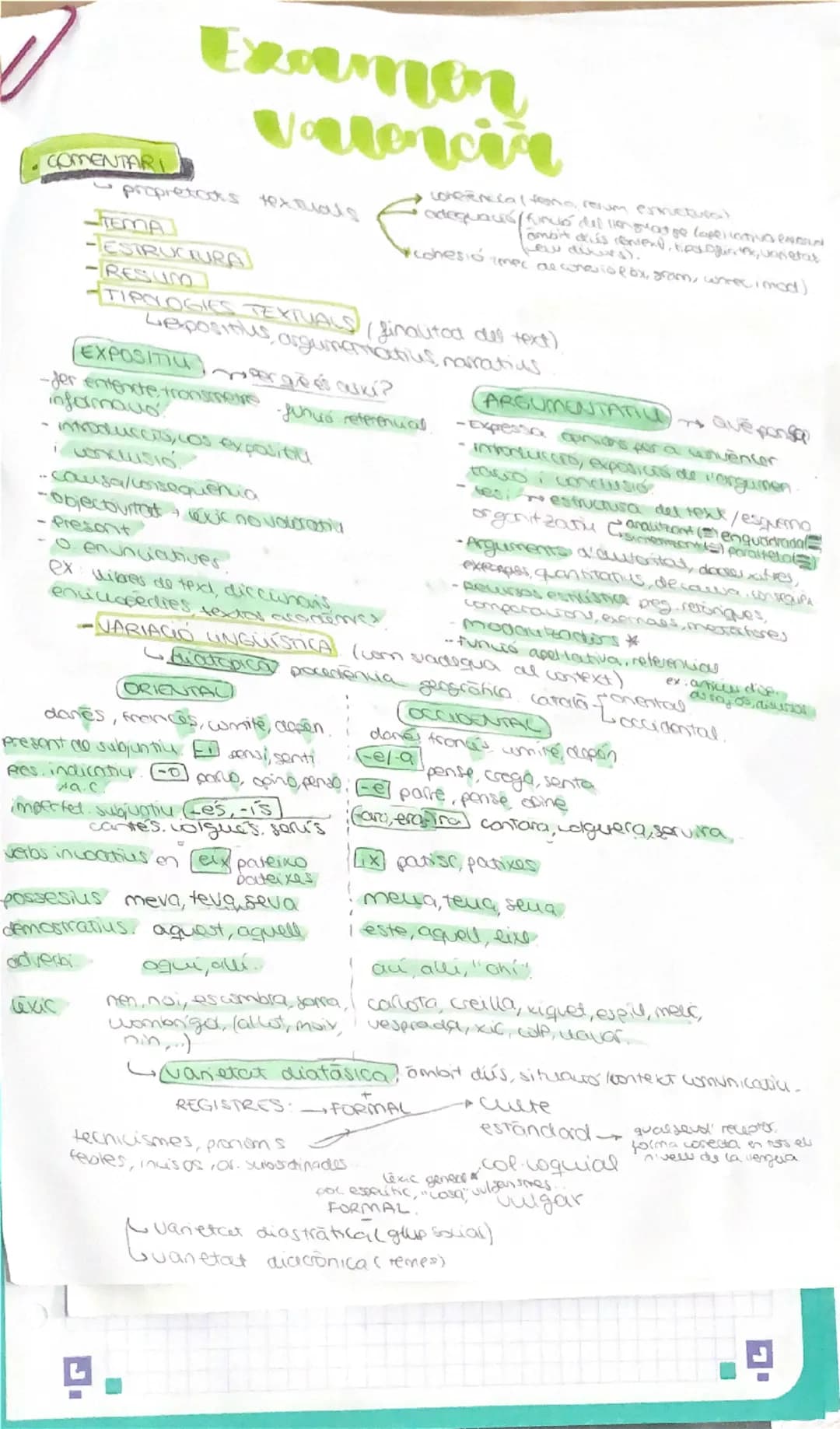 Excamen
Valoncin
COMENTARI
- propretors textuals
- TEMA
-TESTRUCTURA
- RESUM
corrência!ファン eskuetues)
adequacus furio del llenguatge LORDICT