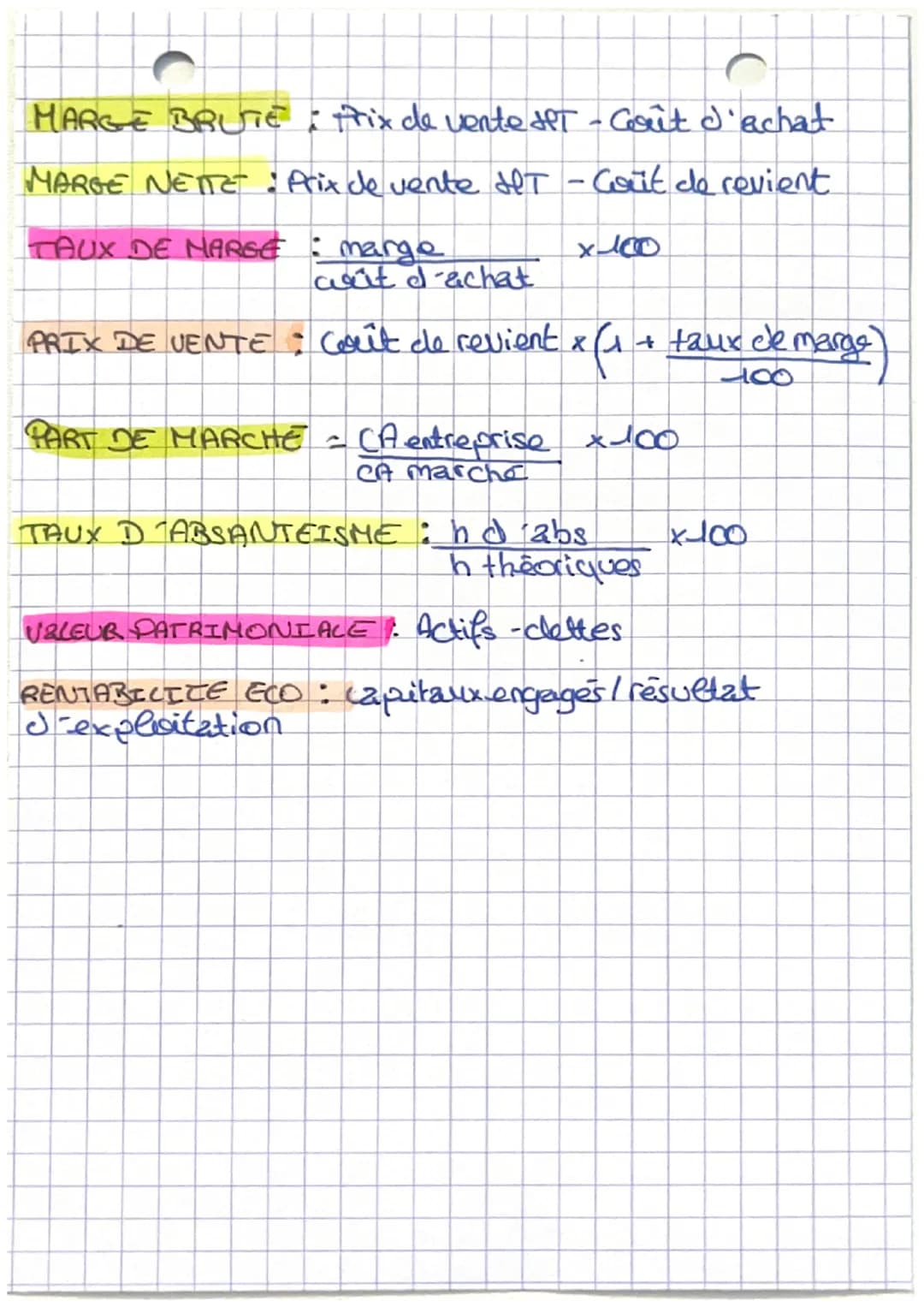 # management
C
calcies GF-RH
SEUIL DE RENTABILITE: CA minimum que
l'entreprise coat generer
SR = charges fixes *TMCV=CA-cherges u
THCU
*taux