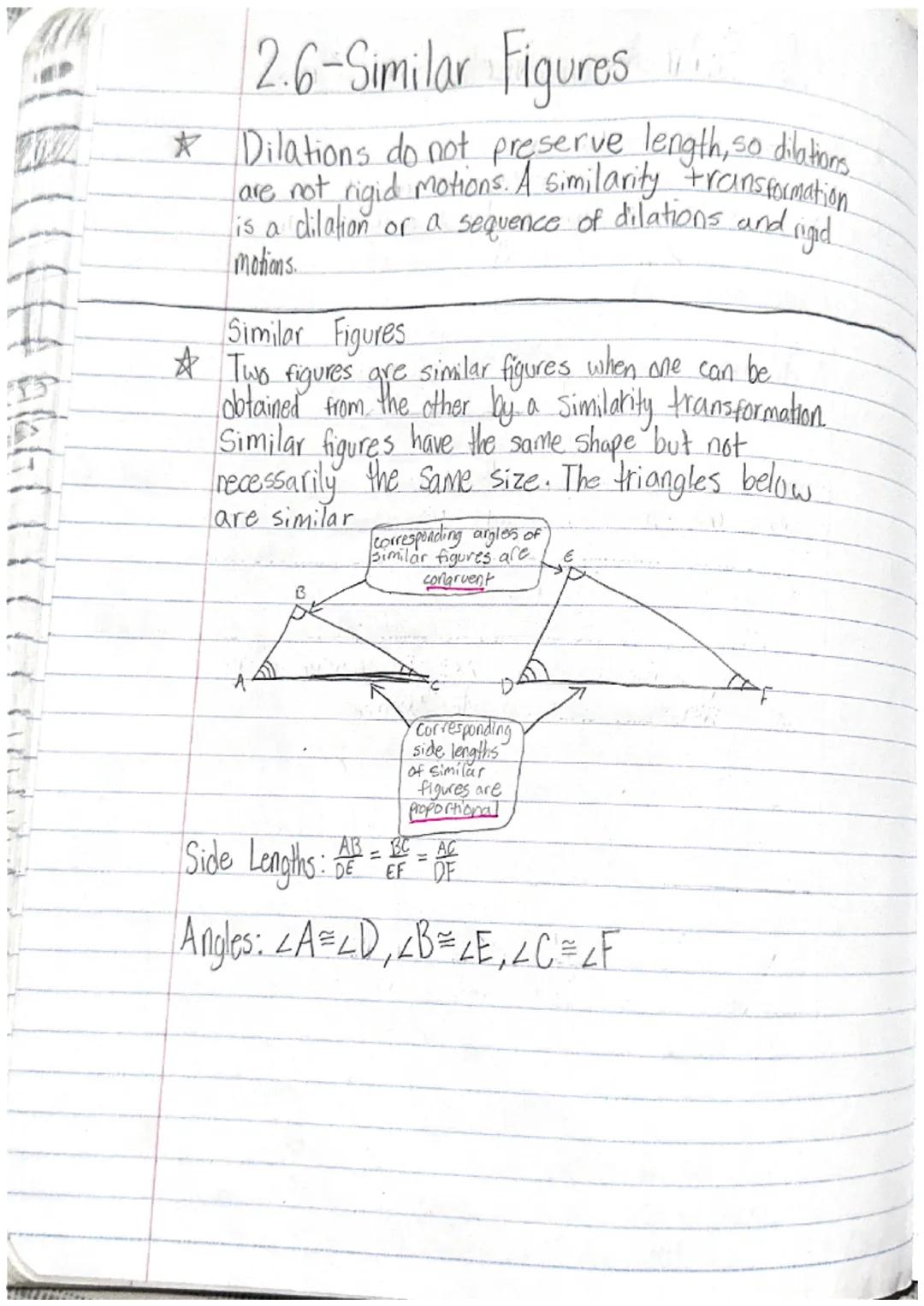 # 2.1- Translations.

☆ A transformation changes a figure into another
figure. The new figure is called the image.

A translation is a trans