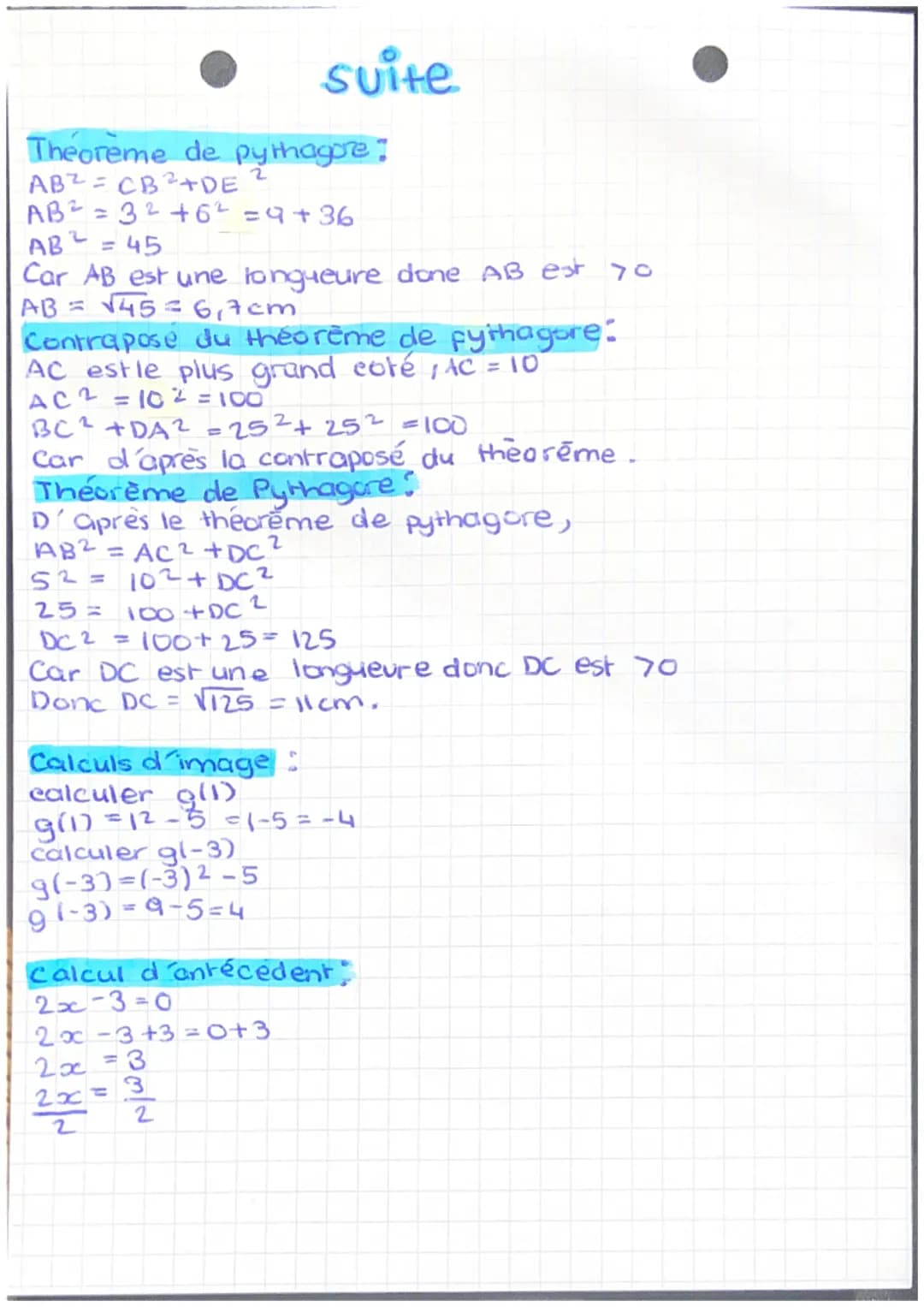 maths

Thales:
AD II CB
Les droites AB et CD sont sécantes en
D'après le théorème de Thales
$
\frac{AE}{EB} = \frac{DE}{EC} = \frac{AD}{BC}
