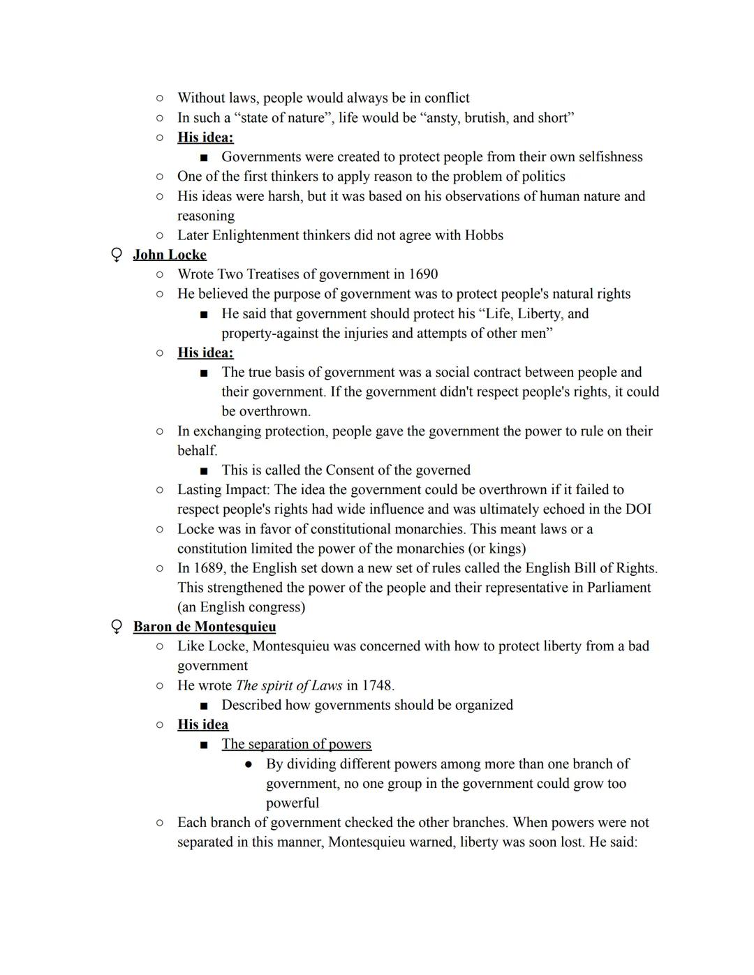 The Enlightenment + Philosophers (18th century)
Called the age of reason due to people looking for logical answered to long had questions
Ro