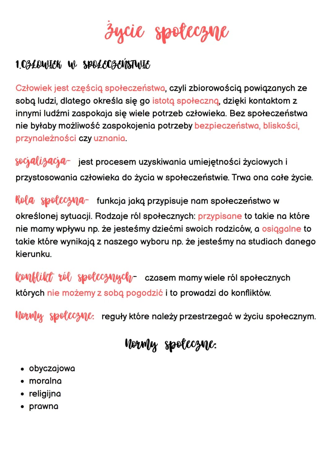 # życie społeczne

1.CZŁOWICK W SPOŁECZEŃSTWIE

Człowiek jest częścią społeczeństwa, czyli zbiorowością powiązanych ze
sobą ludzi, dlatego o
