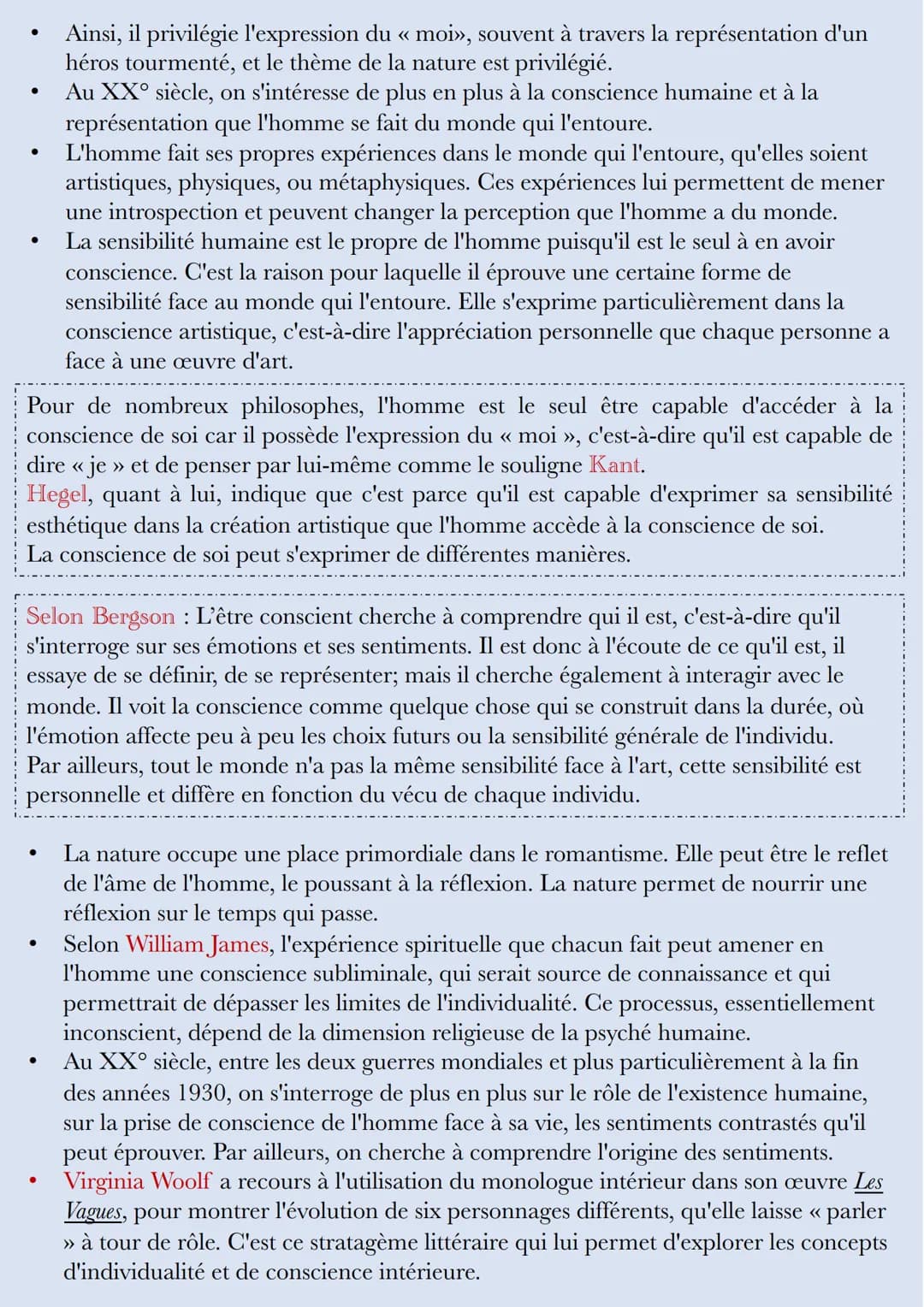 # Les expressions de la sensibilité

Introduction:
- Mise en place d'une esthétique du
sentiment qui va se développer dans
le romantisme
- E