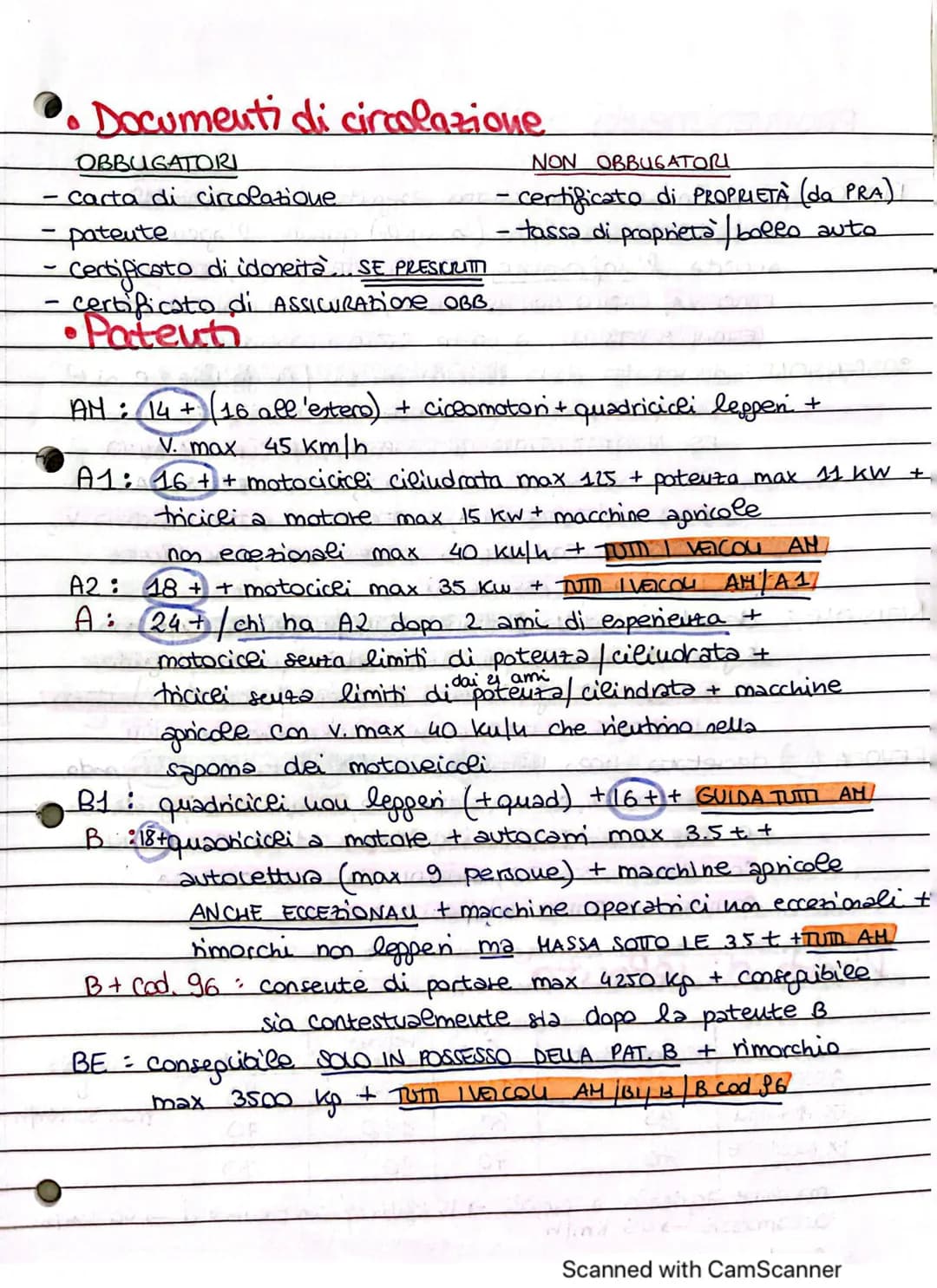 •• Documenti di circolazione

OBBUGATORI
- Carta di circolatione
- patente
- Certificato di idoneita... SE PRESCRITI
- certificato di ASSICU