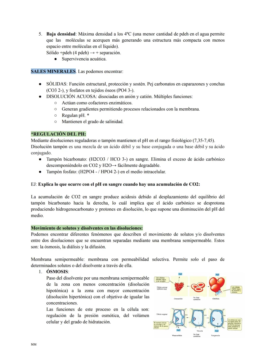 # BIOLOGÍA

PARA SACAR UN 10 ! # BLOQUE I:
LA BASE MOLECULAR Y
FÍSICO-QUÍMICA DE LA VIDA

1. EL AGUA Y LAS SALES MINERALES.

2. GLÚCIDOS Y L