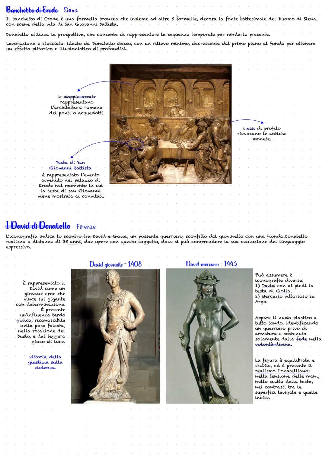 # Donatello

Donatello è conosciuto anche come tra le più innovative personalità di Firenze del primo 400, il suo carattere artistico è il
n