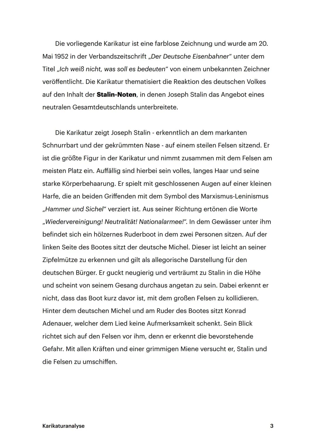 MAI 2021

# KARIKATUR
# ANALYSE
## (Q1)

QUELLENARBEIT: DIE STALIN-NOTE WIEDERVEREINIGUNG!
NEUTRALITAT!
NATIONALARMEE!

Muwrit
a

Ich welf n