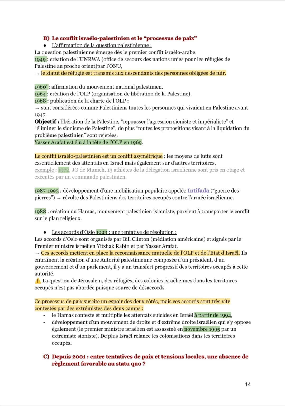 # FAIRE LA GUERRE, FAIRE LA PAIX: FORMES DE CONFLITS ET MODES DE
RÉSOLUTION

AXE CONCLUSIF: le Moyen-Orient: conflits régionaux et tentative