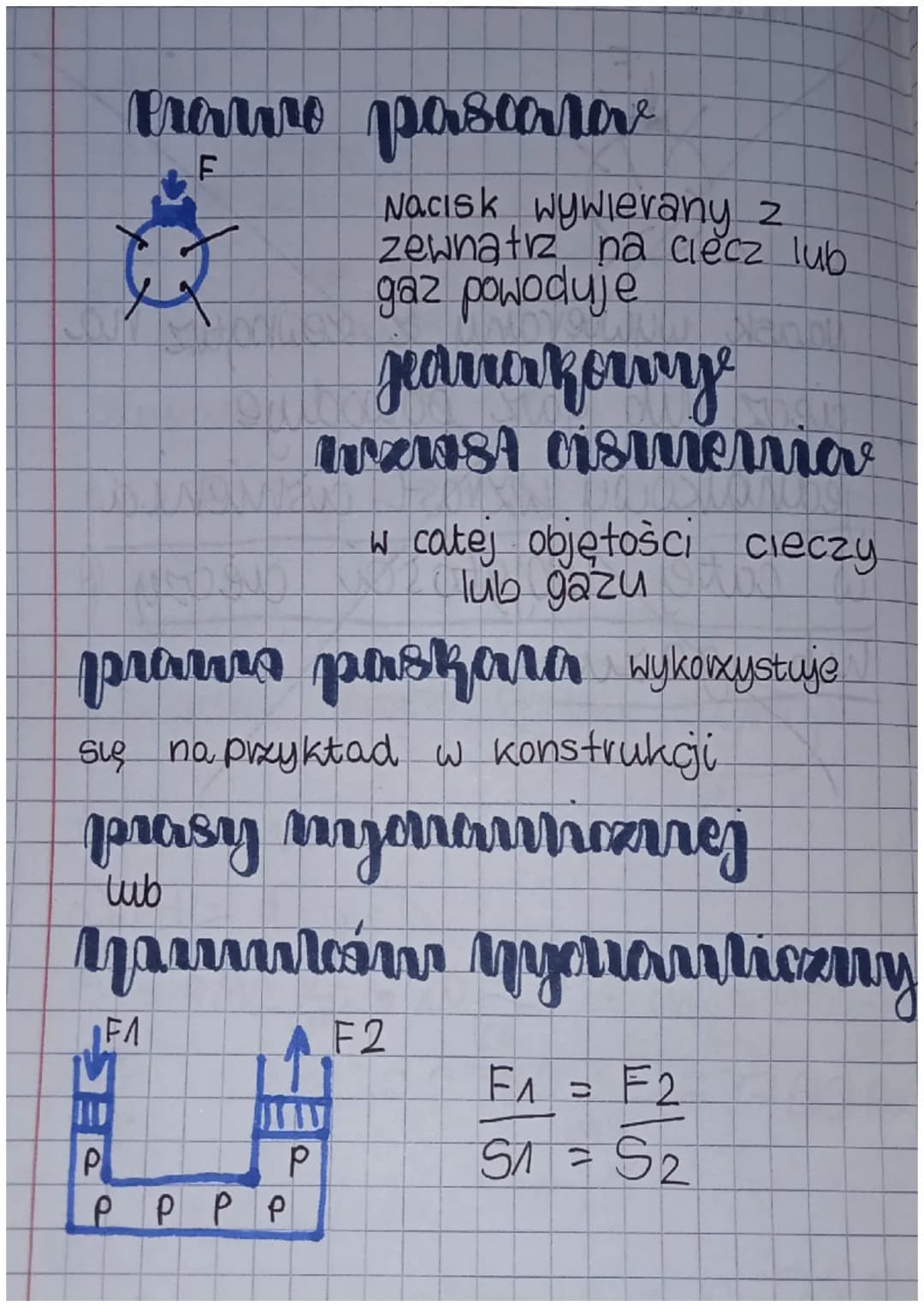 Pravo pascarav

F

Nacisk wywierany z
zewnątrz na ciecz lub
gaz powoduje

Jeanerkowye
wawst ismerria

w catej objętości cieczy
lub gazu

pra