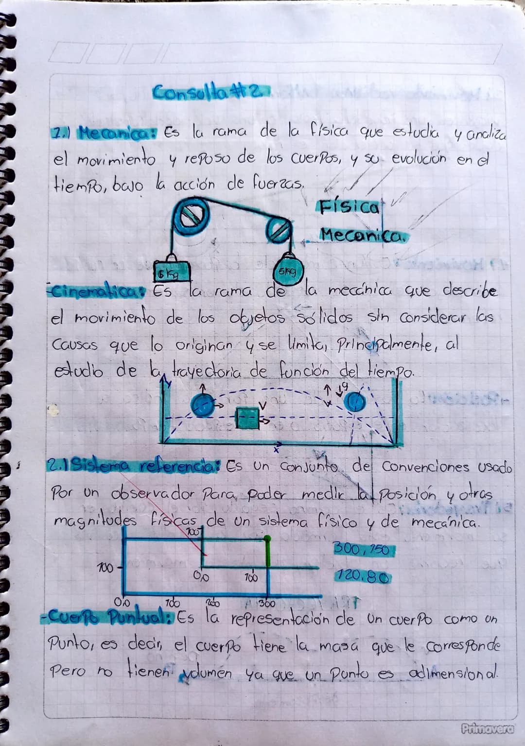 Consolla #2

2.) Mecanica: Es la rama de la física que estudia y analiza
el movimiento y reposo de los cuerpos, y su evolución en el
tiempo,