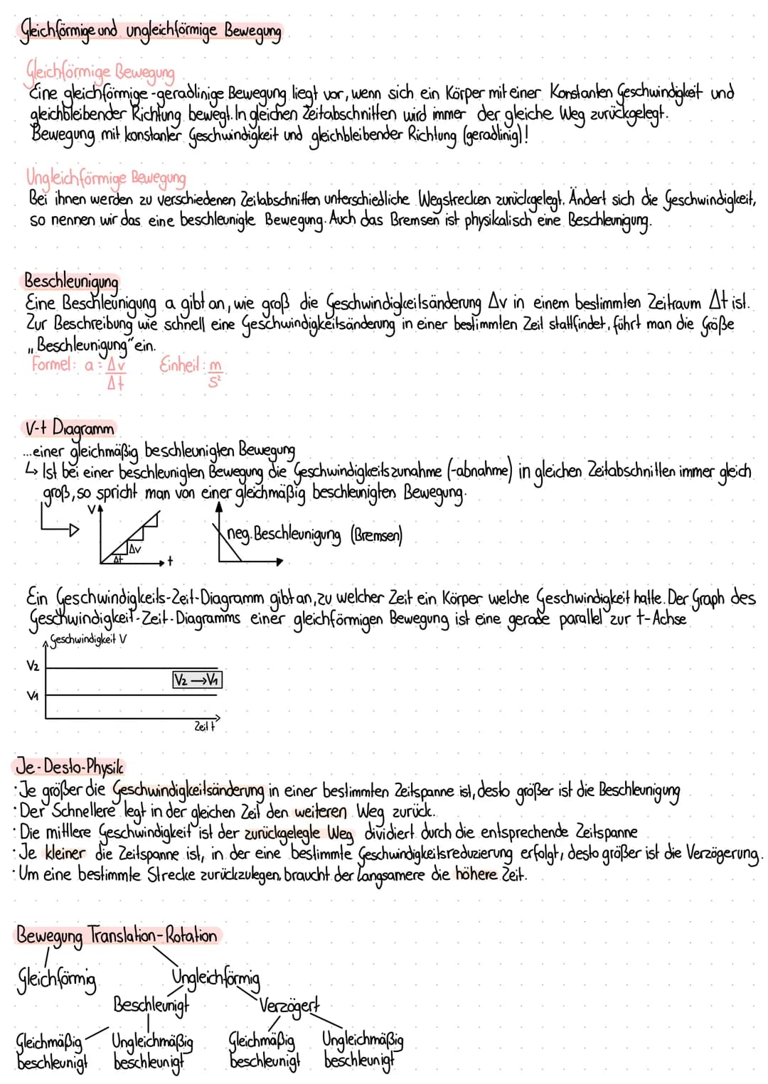  # Physik

Kinematik

Was ist eine Bewegung?

Ein Objekt (Körper) verändert seinen Ort in einem Raum.

In der Physik wird unter einer Bewegu