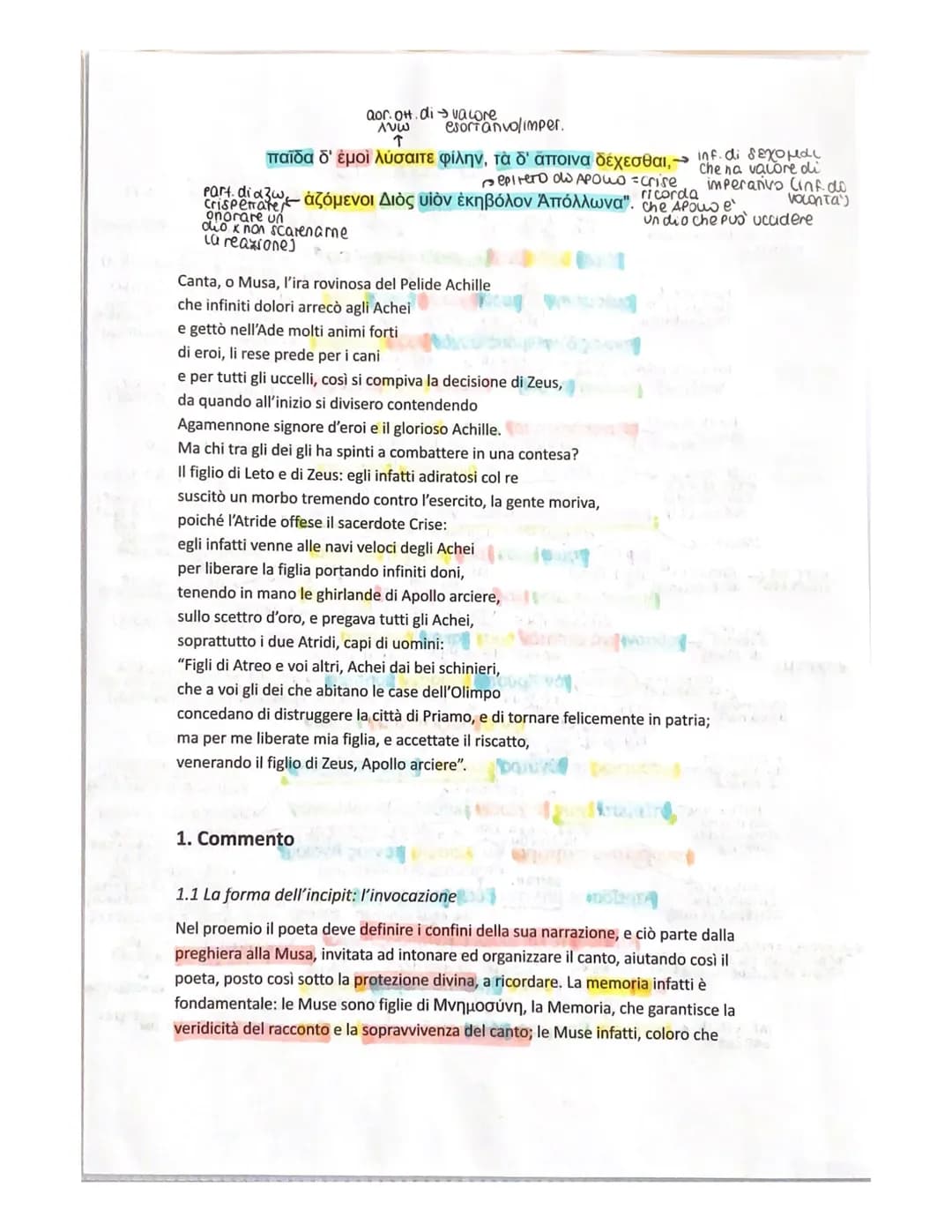 *3 gen.d: un tema in-nF/-&F
(athiω Αχιλλέως);
λο λλ e' dovuto alla
metrica

→
Proemio dell'elliade
vocativo alla
Cerco
origin.in -d fo
Din a