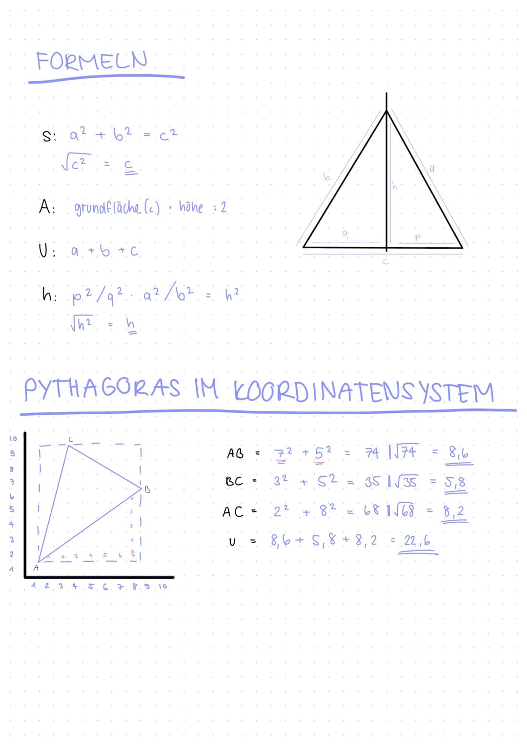 # THALES UND PYTHAGORAS

Thaleskreis

wenn man das Dreieck, auf dem. Thaleskreis
gleiten lässt, ergibt es immer ein rechtwinkliges Dreieck.
