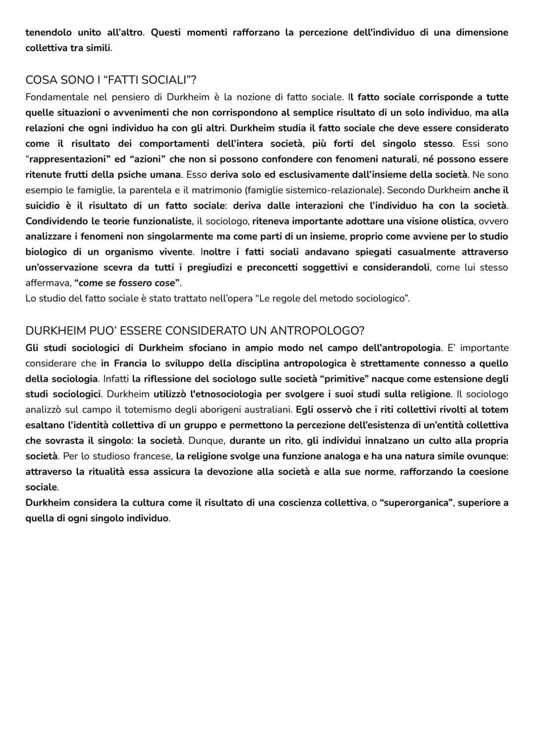 # EMILE DURKHEIM

Emile Durkheim nasce da una famiglia di rabbini a Lorena in Francia. Ha una formazione religiosa, ma
successivamente intra