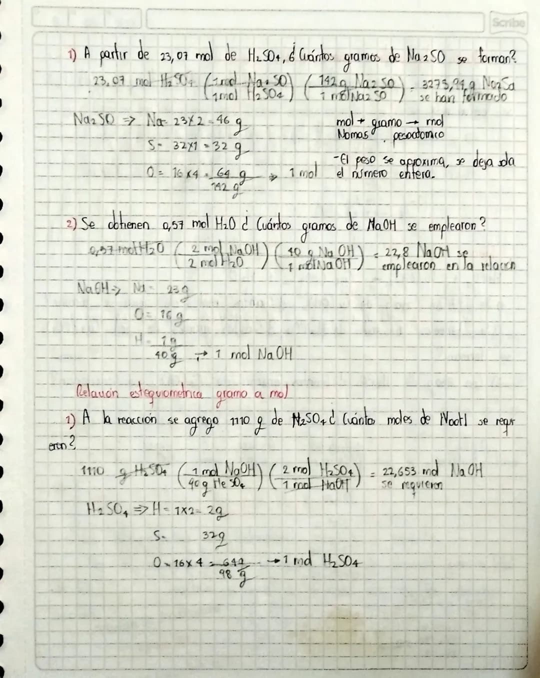 2 03
2023
Scribe

Estequiometria

→ Relaciones reactivos - productos

Cantidades
1 libra + 1/2 Libra + 1/2 azúcar → 40 galletas
harina mante