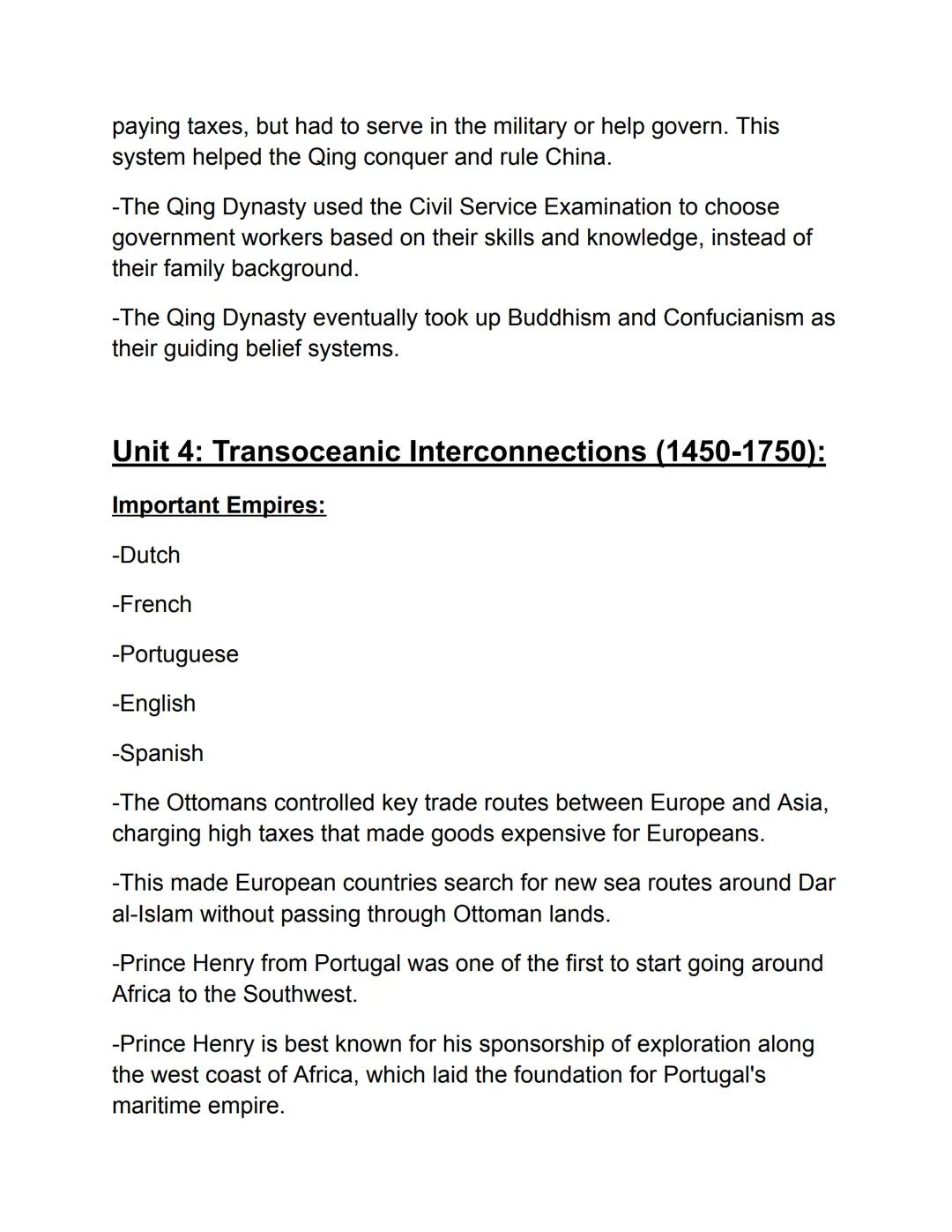 Unit 2: Networks Of Exchange (600 CE-1450 СЕ):
Silk Roads:
-Expands from East Asia to Dar-Al Islam.
-Trade cities are located all along the 